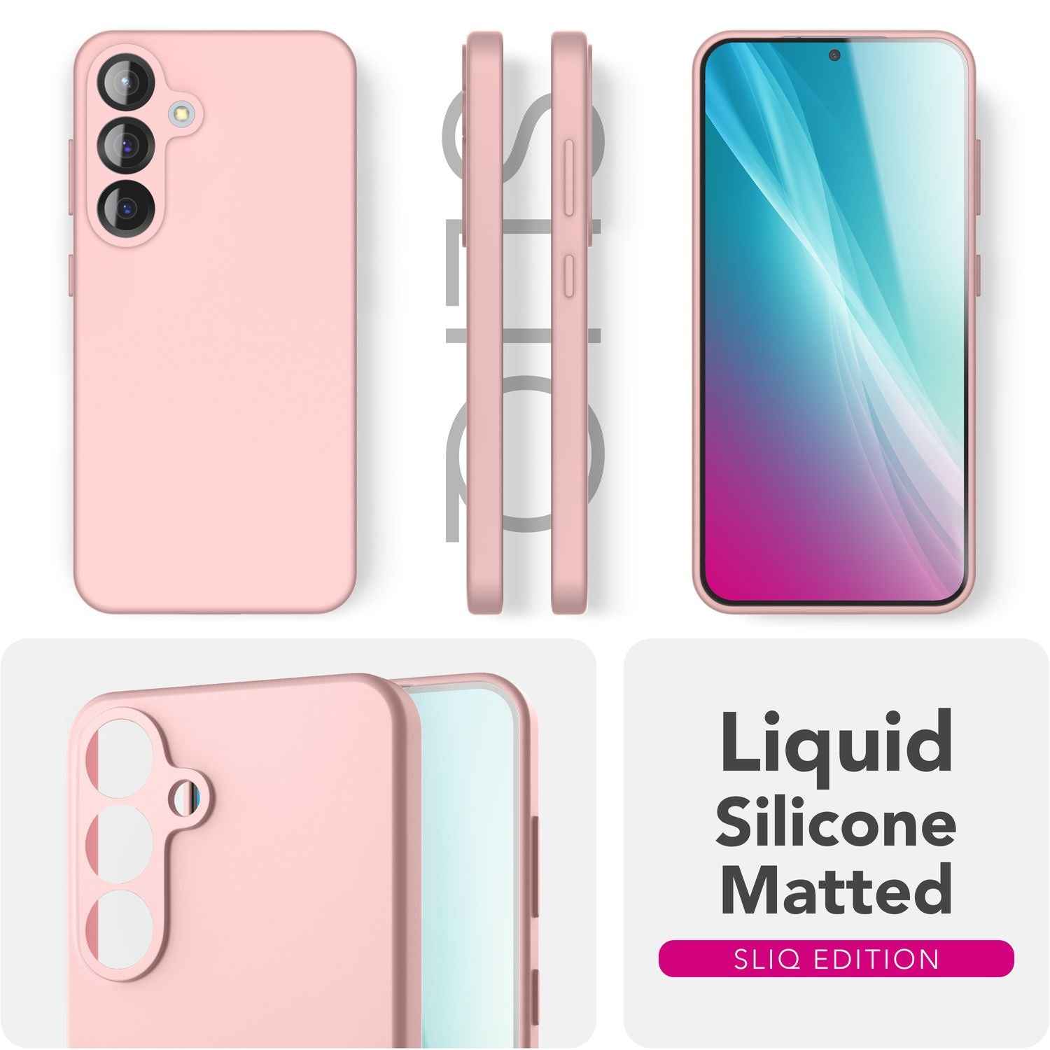 NALIA Phoenix für Samsung Galaxy S25 Plus Hülle, Abwischbare Geschmeidige Flüssigsilikon Handyhülle, Inneres Mikrofaser-Futter, Samtig Weiche Silikon Schutzhülle