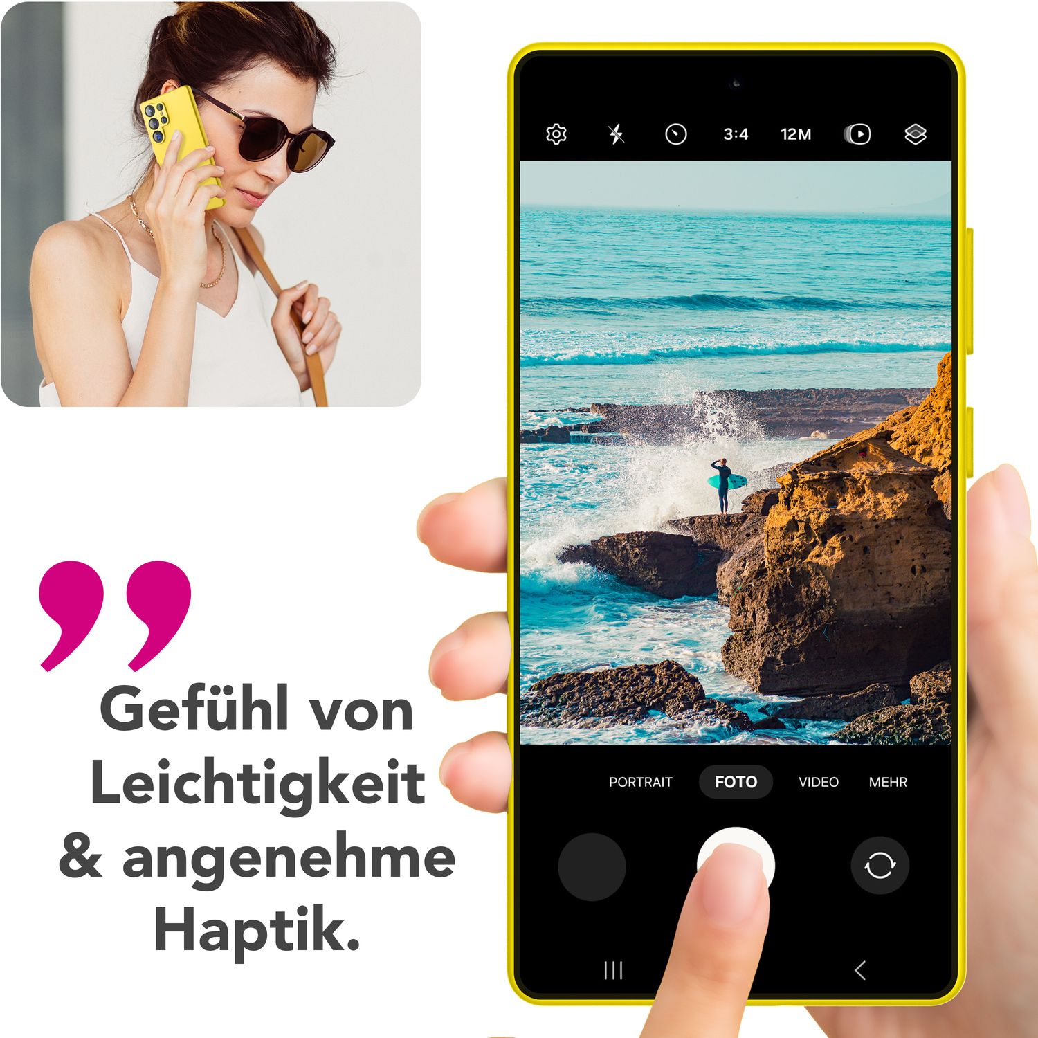 Silikonhülle für Samsung Galaxy S25 Ultra Flüssigsilikon samt-weich abwischbar