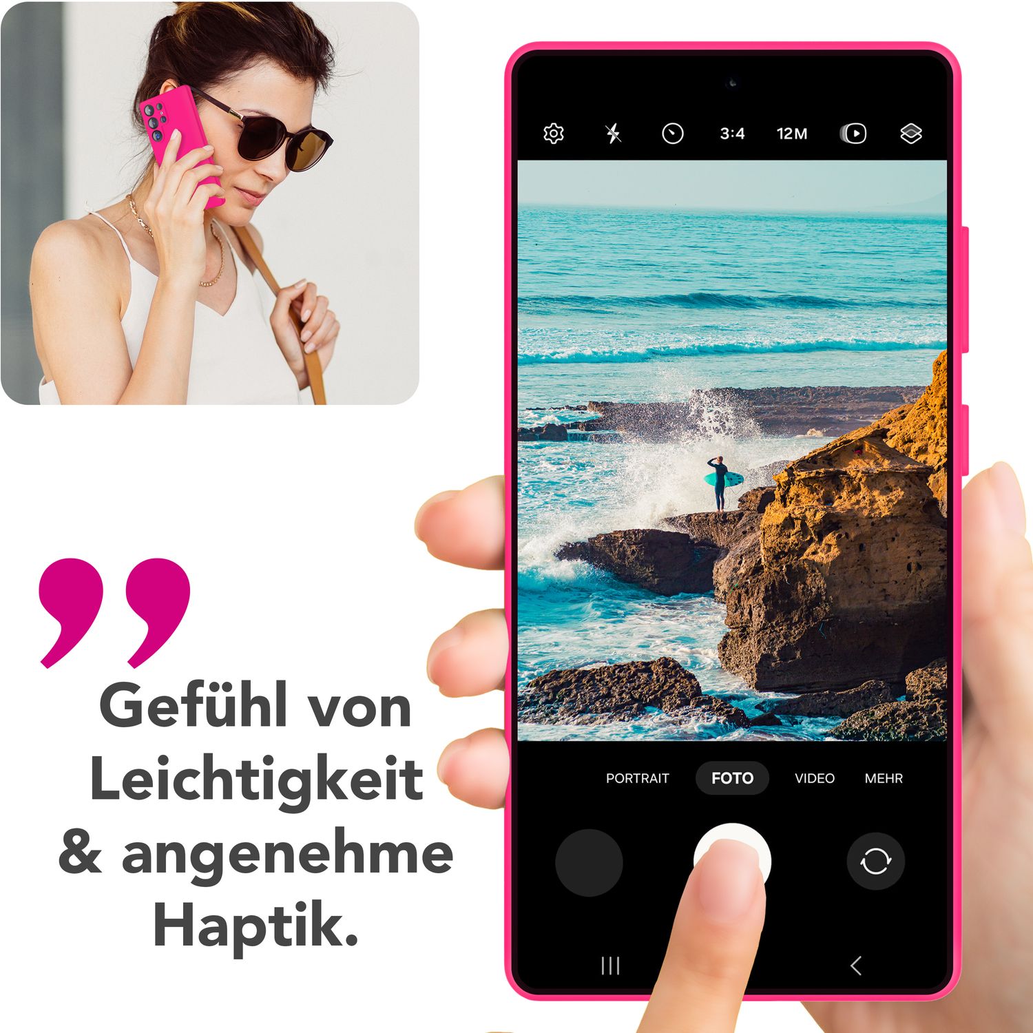 Silikonhülle für Samsung Galaxy S25 Ultra Flüssigsilikon samt-weich abwischbar