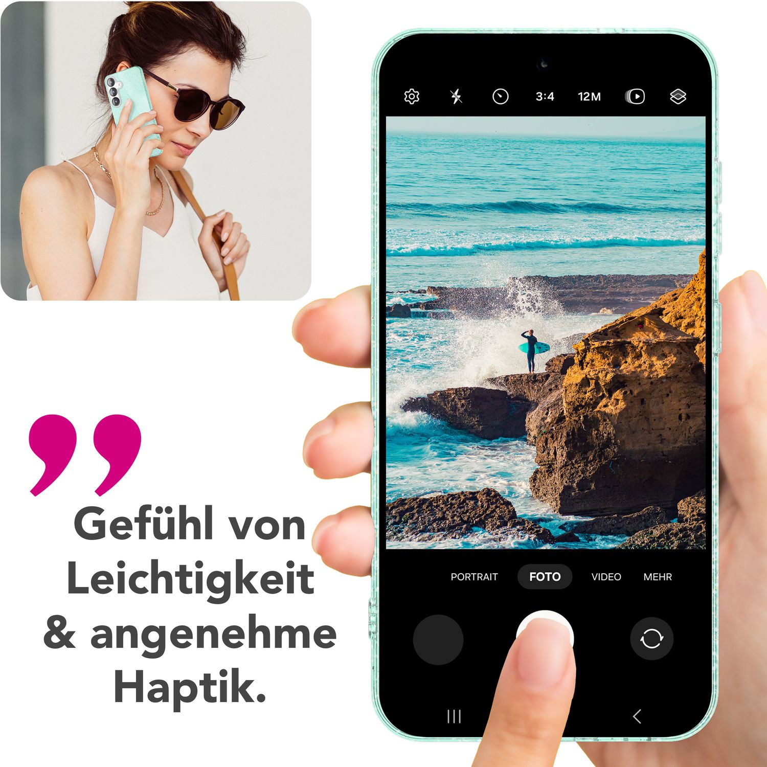 Handyhülle Glitzer für Samsung Galaxy S25 TPU glänzend | NALIA Berlin
