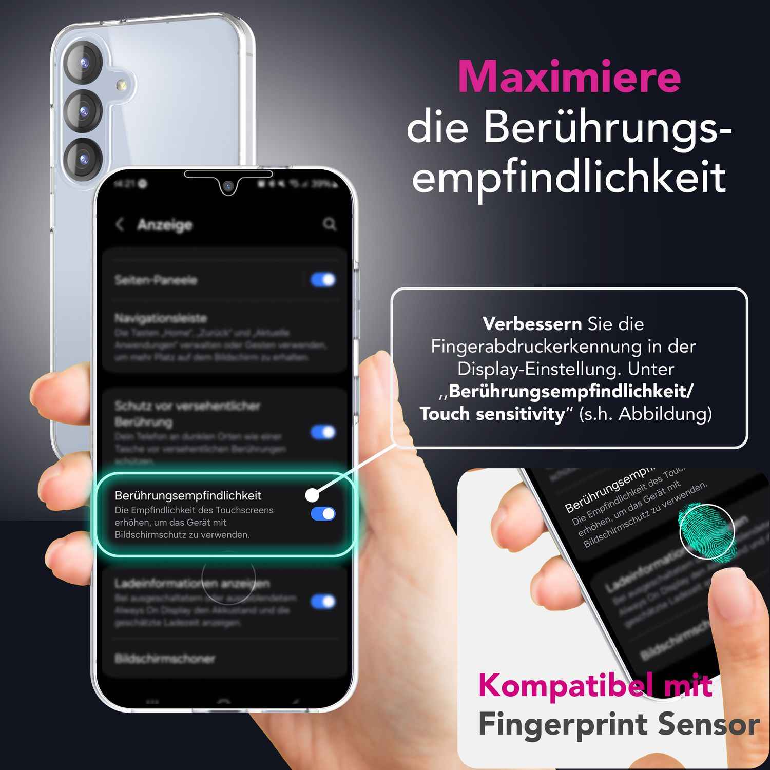 NALIA 360Guard für Samsung Galaxy S25 Plus Hülle, Transparente 360° Full-Body Schutzhülle, Anti-Gelb Effekt, Stabile Rückseite mit Frontfolie, Beidseitige Vollschutz Klarsichthülle