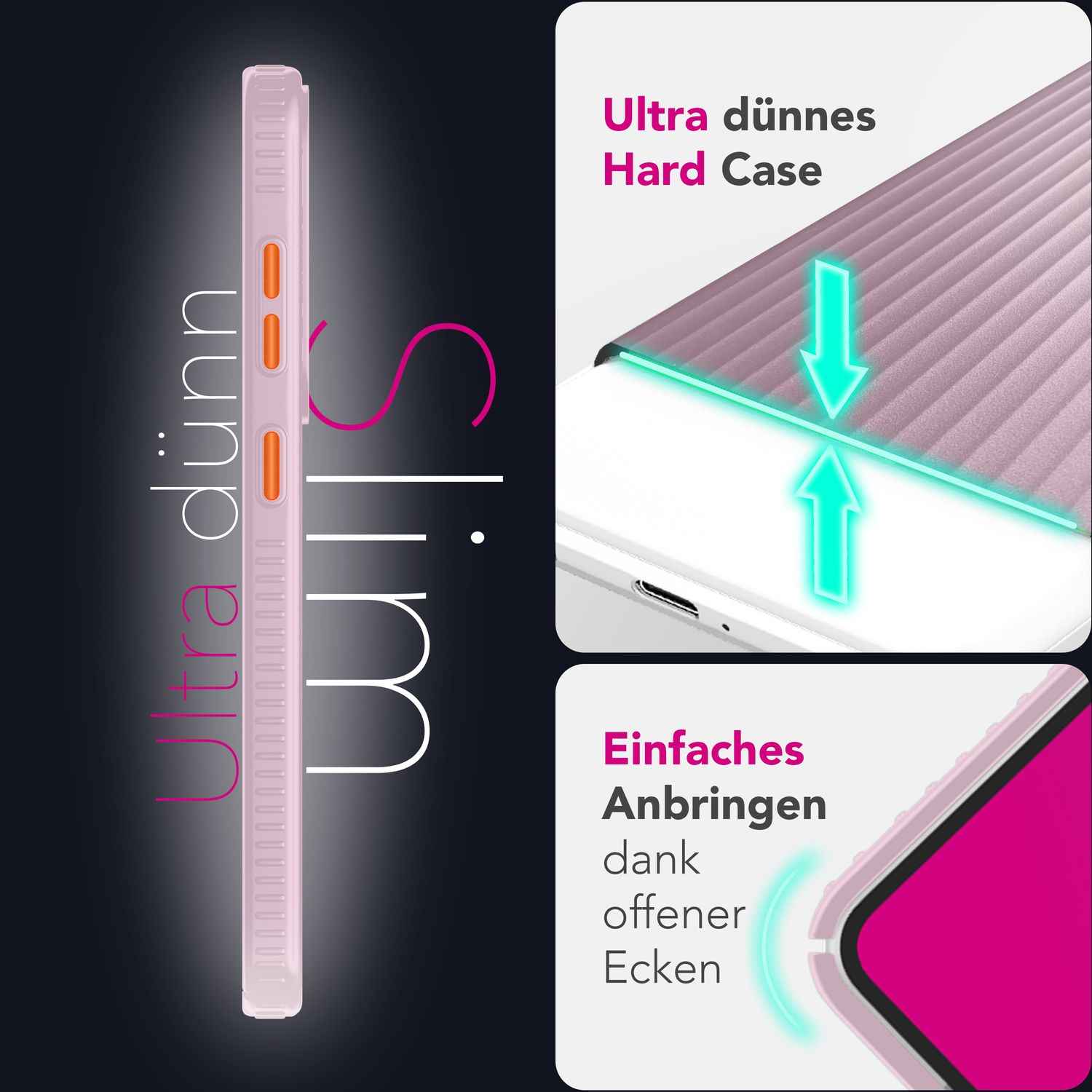 NALIA Nova für Samsung Galaxy S25 Ultra Hülle, Dünnes Hardcover in Metall Optik, mit Wellenstruktur Rillen Design, Rutschfeste Anti-Fingerabdruck Schutzhülle