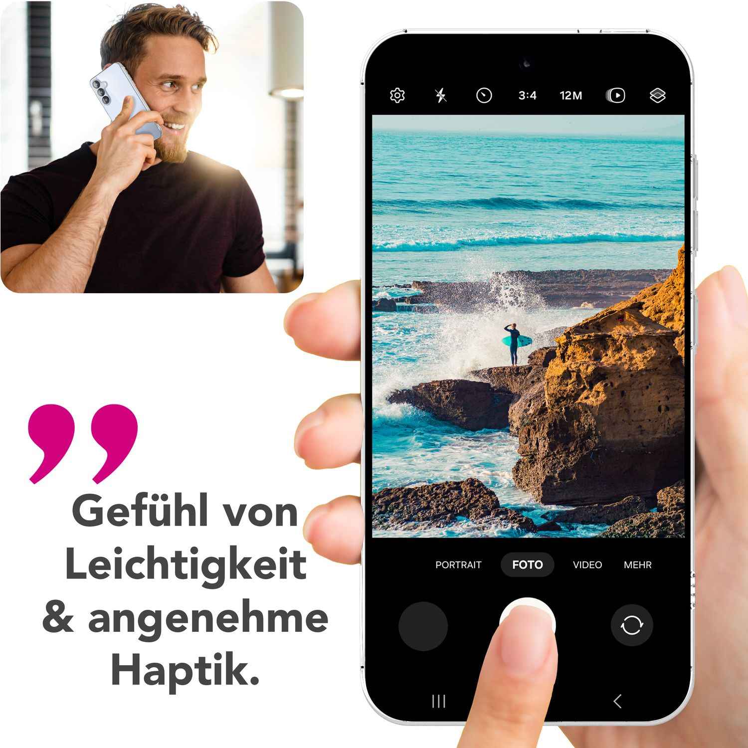 NALIA Blyss für Samsung Galaxy S25 Hülle, Kristall-Klare Schutzhülle mit kratzfester harter Rückseite und Anti-Schock Silikon-Rahmen, Transparente Handyhülle mit Anti-Gelb Effekt