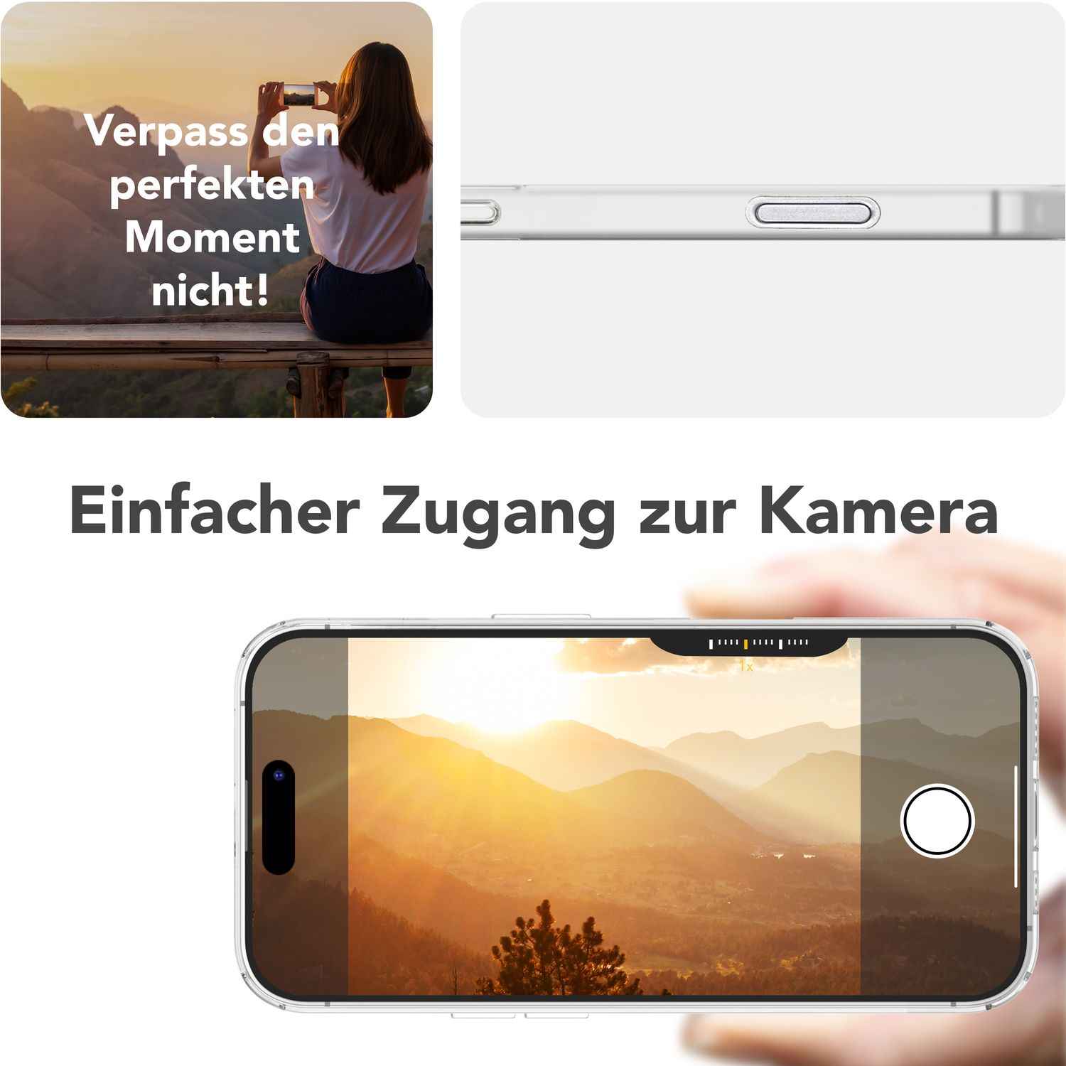 NALIA Thinix für iPhone 16 Pro Hülle [für MagSafe], Glow Magnetring Leuchtet im Dunkeln, Ultradünn 0,3mm, Milchiges Design, Mattierte Oberfläche, Ultra-Schlanke Handyhülle