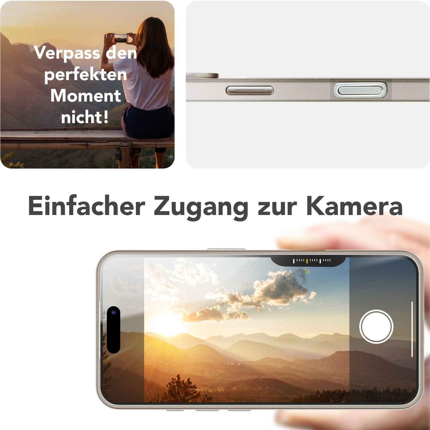 NALIA Overland für iPhone 16 Pro Max Hülle [für MagSafe], Ultra-Flaches Hardcase, Versteckter Magnetring, Kamera Kickstand, Leicht & Dünn, Mattiertes Finish Design