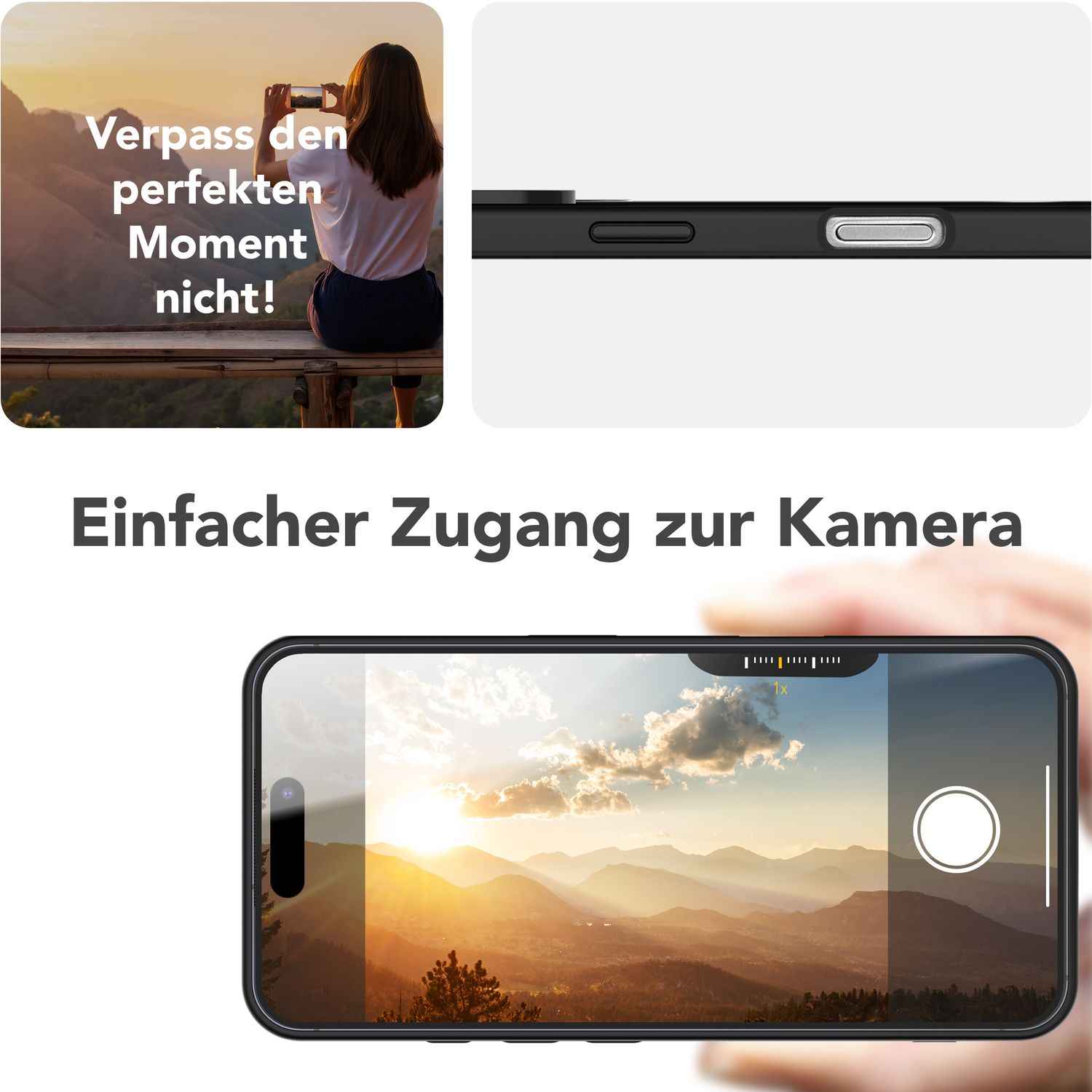 NALIA Triton für iPhone 16 Pro Max Hülle [für MagSafe], Matt Transparent, Standfuß zum Aufstellen, Magnetring integriert, Rutschfest, Stoßschutz & erhöhter Kamerarand