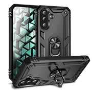 NALIA RingDefend Hülle für Samsung Galaxy A56 – Schlagfeste Military Schutzhülle mit 360° Ringhalter, Stoßfestes Outdoor Armor Case mit Anti-Rutsch Grip, Panzerhülle - Schwarz