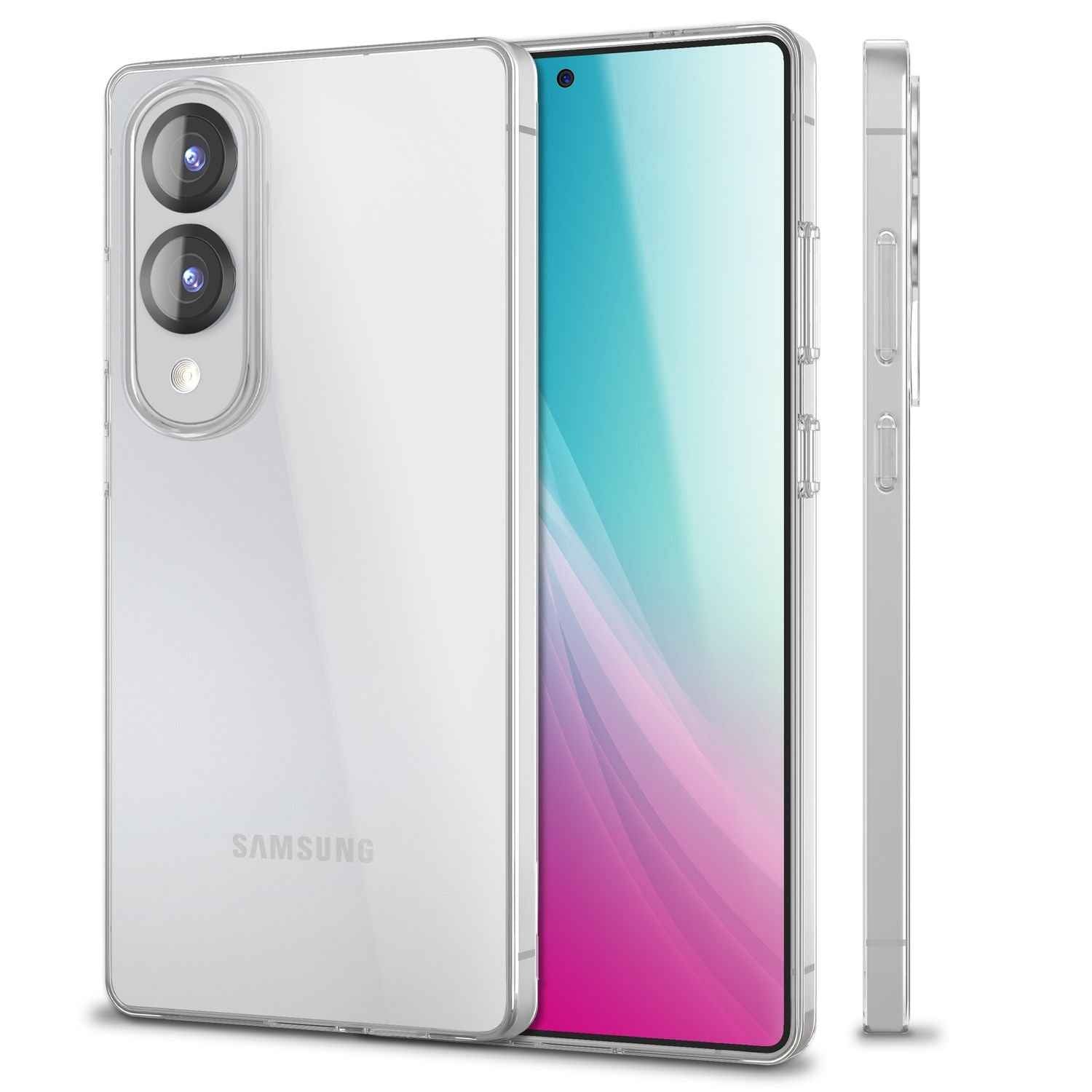 NALIA GLAZE Hülle für Samsung Galaxy S25 Edge – Kristallklare Silikonhülle, Strapazierfähig, Anti-Gelb Effekt, Klar Durchsichtig, TPU Schutzhülle, Robust & Flexibel, Transparent