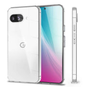 NALIA GLAZE Hülle für Google Pixel 9a – Transparentes TPU Silikon Case, Flexibel & Stoßdämpfend, Kristallklar, Anti-Gelb, Durchsichtige Schutzhülle, Klare Robuste Handyhülle