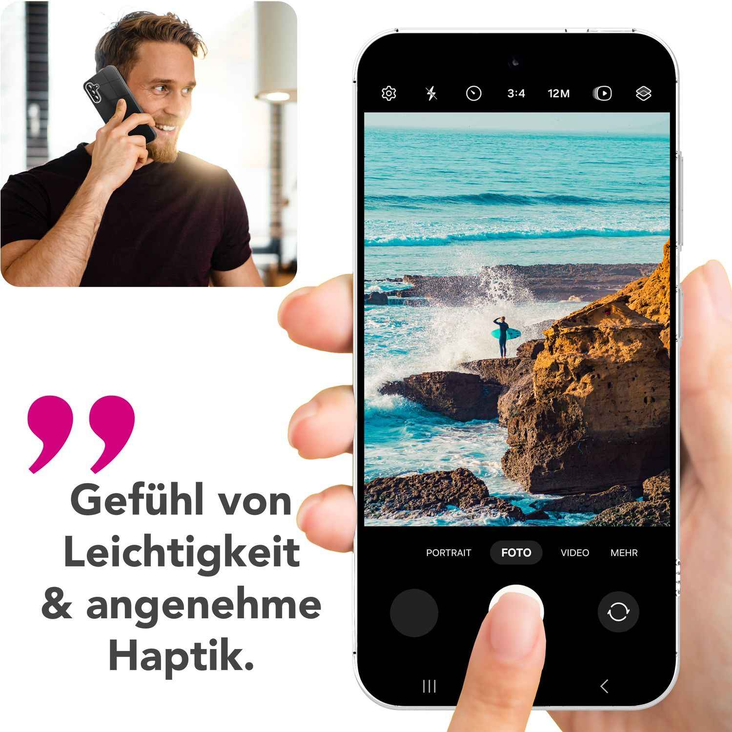 NALIA GLAZE Hülle für Samsung Galaxy A26 – Flexibles TPU Cover in Transparenz, Durchsichtig & Schlank, Passgenaue Silikon Schutzhülle, Dünn & Dezent, Strapazierfähige Handyhülle