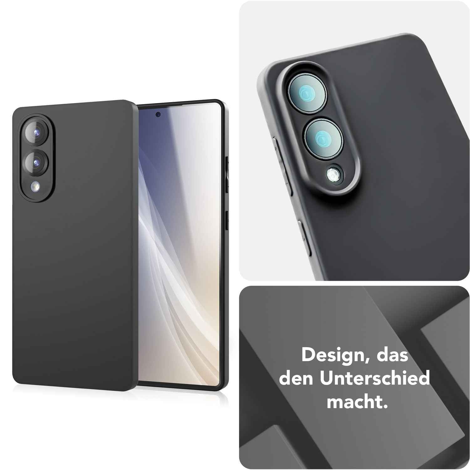 NALIA Strider Hülle für Samsung Galaxy S25 Edge – Schwarze Silikonhülle, Dünn & Schlank, Mattiert, Eingelassene Tasten-Kappen, Erhöhter Staubschutz, Strapazierfähig & Flexibel