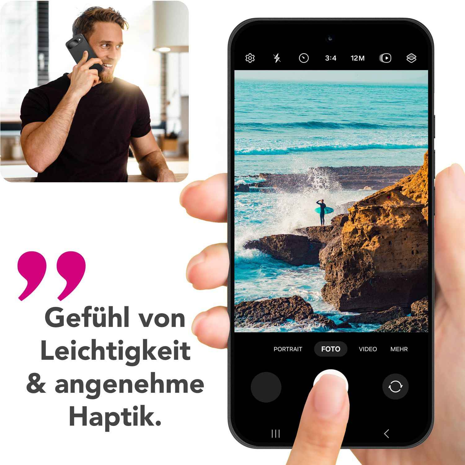 NALIA Phantom Hülle für Google Pixel 9 – Ultradünn 0,3mm, Mattierte Handyhülle im Slim Design, Anti-Fingerprint Cover, Extrem Leichtes Hardcase, Minimalistisch