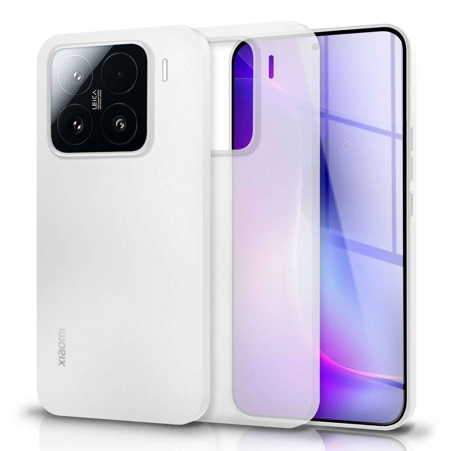 NALIA Phantom Hülle für Xiaomi 15 – Ultradünnes 0,3mm Cover, Mattes Finish, Anti-Fingerprint, Federleichte Handyhülle im Slim Design, Minimalistische Schutzhülle