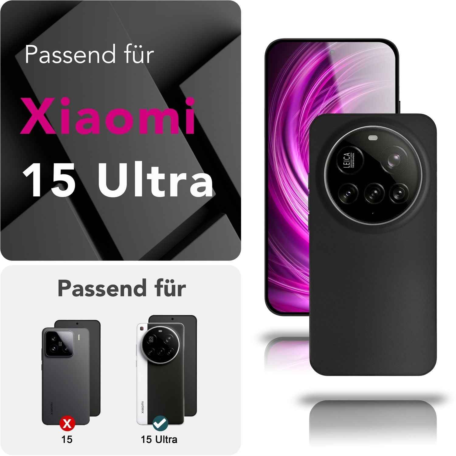 NALIA Phantom Hülle für Xiaomi 15 Ultra – Ultradünnes 0,3mm Hardcase, Mattierte Oberfläche, Anti-Fingerprint, Leichtes Slim Phone Cover, Minimalistische Handyhülle