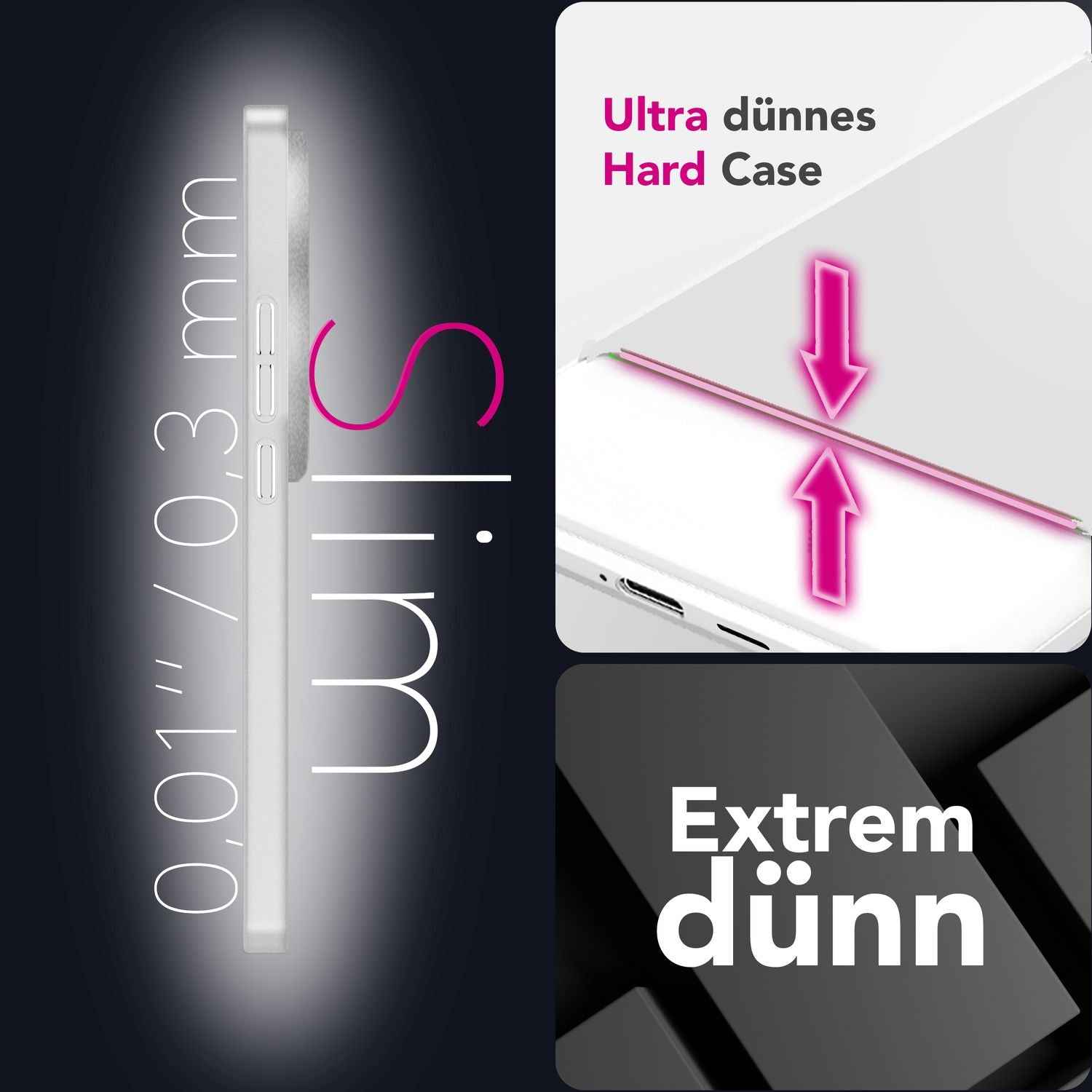 NALIA Phantom Hülle für Xiaomi 15 Ultra – Ultradünnes 0,3mm Hardcase, Mattierte Oberfläche, Anti-Fingerprint, Leichtes Slim Phone Cover, Minimalistische Handyhülle