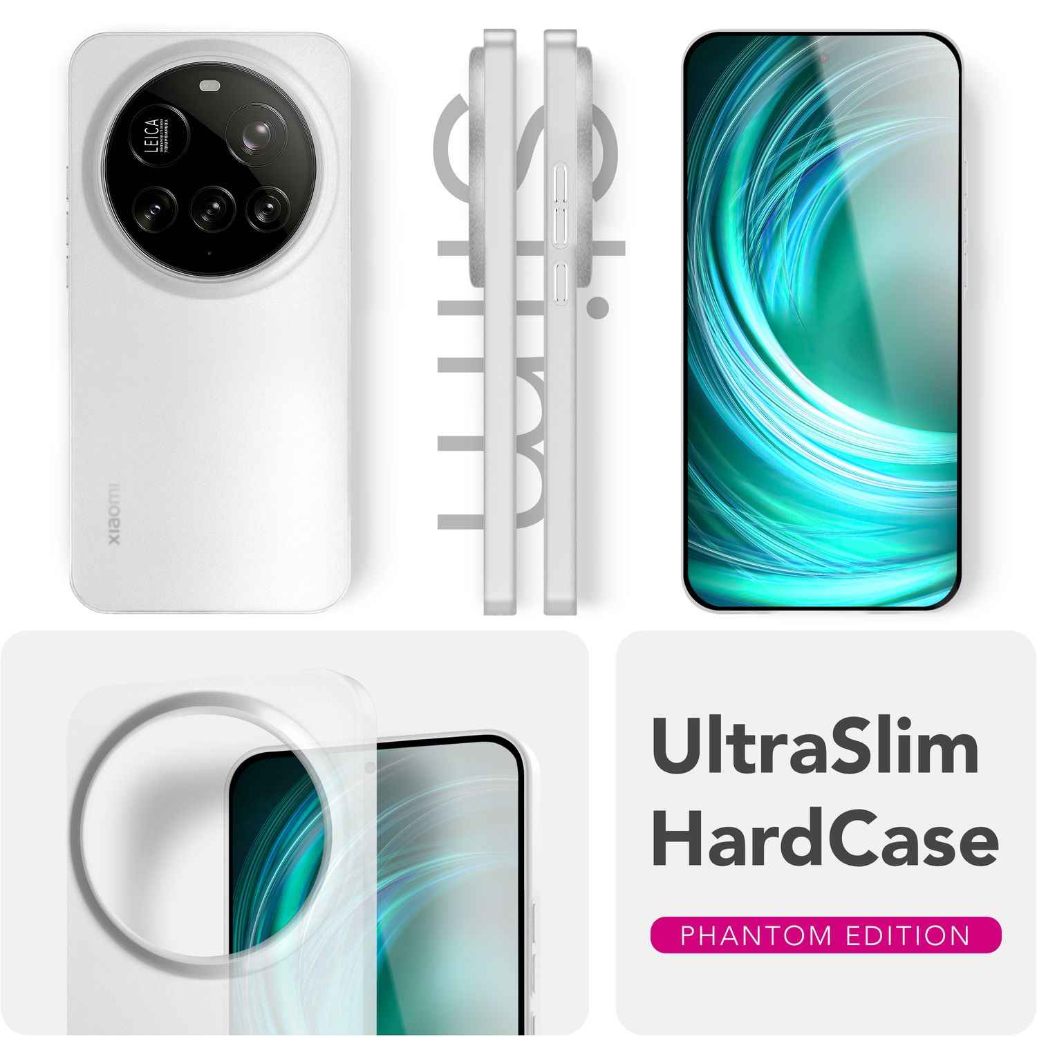 NALIA Phantom Hülle für Xiaomi 15 Ultra – Ultradünnes 0,3mm Hardcase, Mattierte Oberfläche, Anti-Fingerprint, Leichtes Slim Phone Cover, Minimalistische Handyhülle