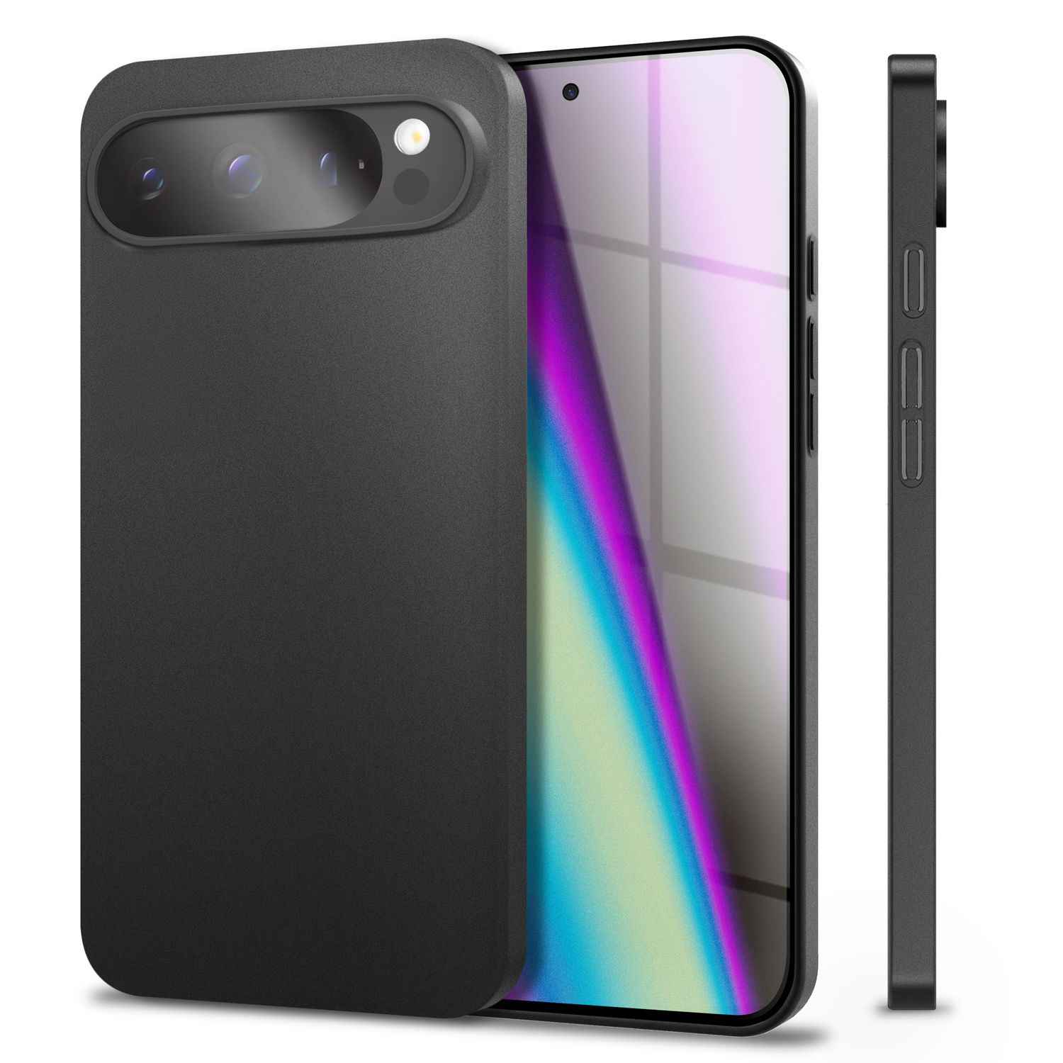 NALIA Phantom Hülle für Google Pixel 9 Pro – 0,3mm Dünnes Handycase, Leichtes Hardcover mit matter Oberfläche, Anti-Fingerprint Schutzhülle im Sleek Design
