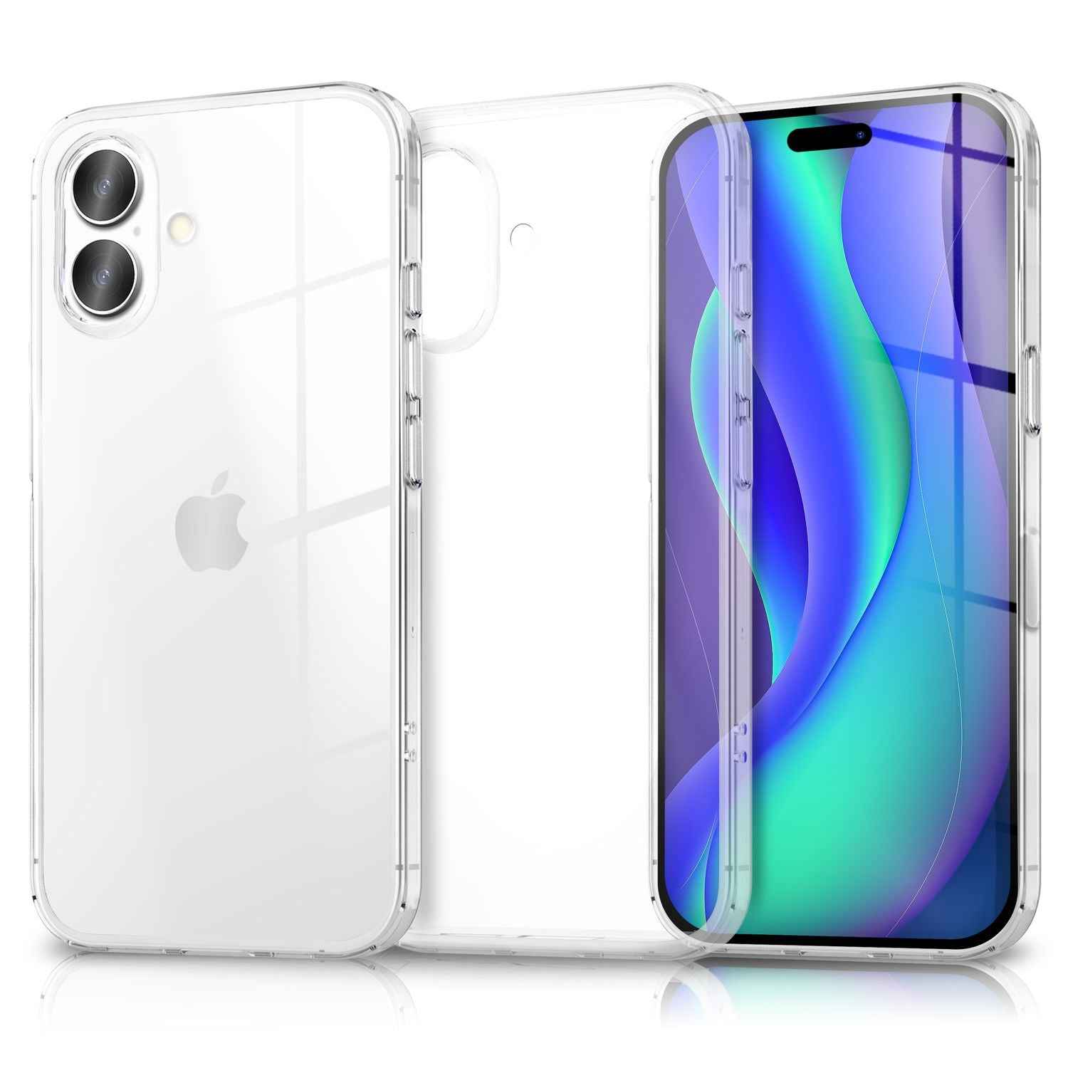 NALIA Hülle GLAZE für Apple iPhone 17 (Kristallklare Silikonhülle) - Transparente TPU Handyhülle, Flexibel & Robust, Anti-Gelb & Durchsichtig, Kratzfest & Strapazierfähig