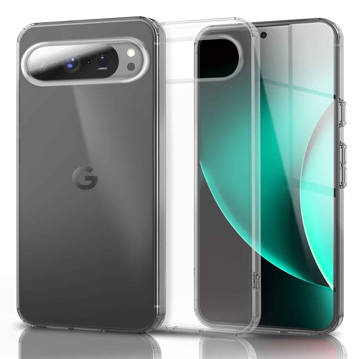 NALIA Hülle GLAZE für Google Pixel 10 Pro XL (Kristallklare Silikonhülle) - Flexibles TPU Cover Transparent, Kratzfest & Schlank, Anti-Gelb Effekt, Handy Schutzhülle Durchsichtig