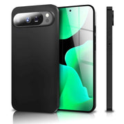 NALIA Hülle Strider für Google Pixel 10 Pro XL (Mattes Slim-Case) - Ultradünn 1,28mm, Flexibles TPU Silikon, Staubschutz-Abdeckung für Tasten, Elegante Handy Schutzhülle - Schwarz
