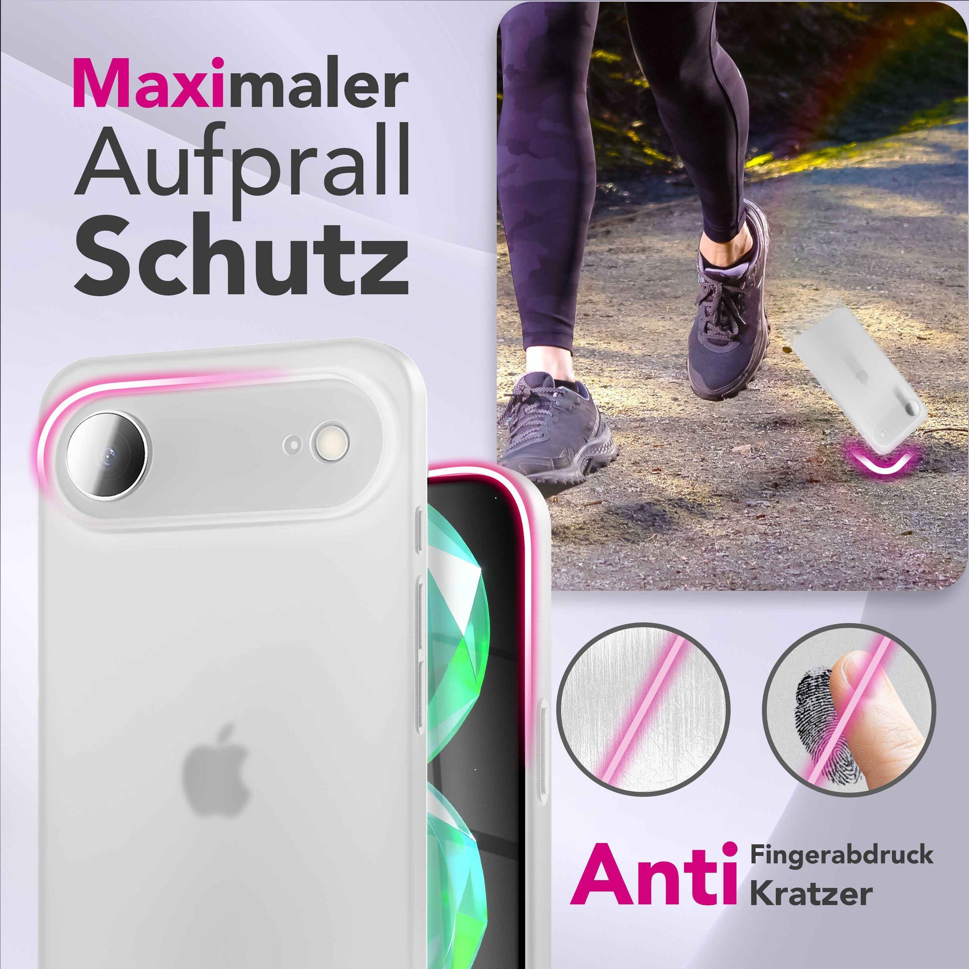 NALIA Hülle Phantom für Apple iPhone 17 Air (Extrem Dünn) - Ultraflaches 0,3mm Hardcase, Mattiert & Anti-Fingerprint, Slim Design Cover, Federleichte Schutzhülle