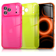 NALIA Hülle Vibe für Apple iPhone 17 Pro (Knallige Farben) - Leuchtstarkes TPU Cover mit Neon Farbboost, Durchsichtig & Biegsam, Anti-Gelb, Bunte Silikon Handyhülle