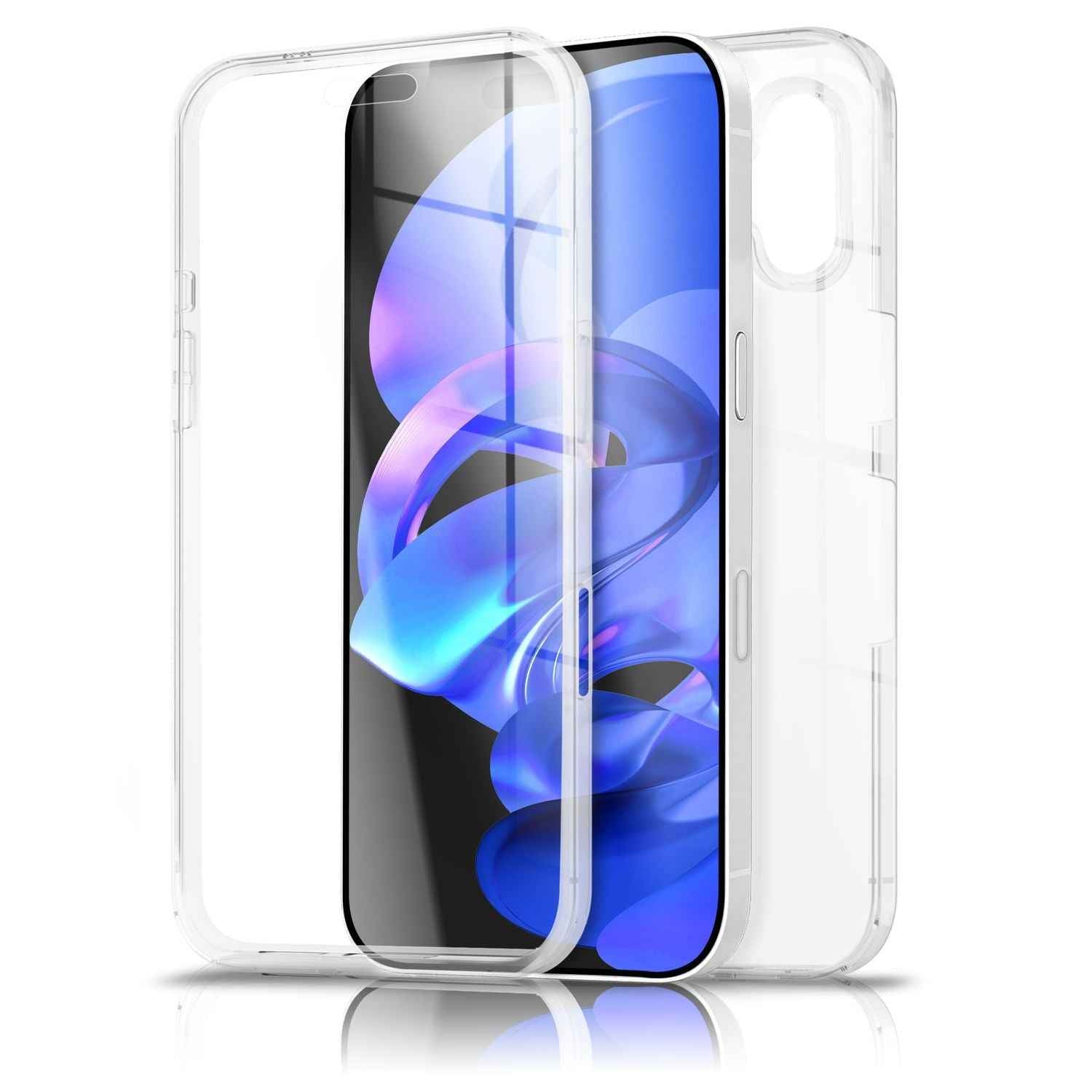 NALIA Hülle 360Guard für Apple iPhone 17 (360° Rundumschutz) - Kristallklare Handyhülle mit Frontfolie & Rückschale, Transparent & Anti-Gelb, Schlanker Komplettschutz, Displayhülle