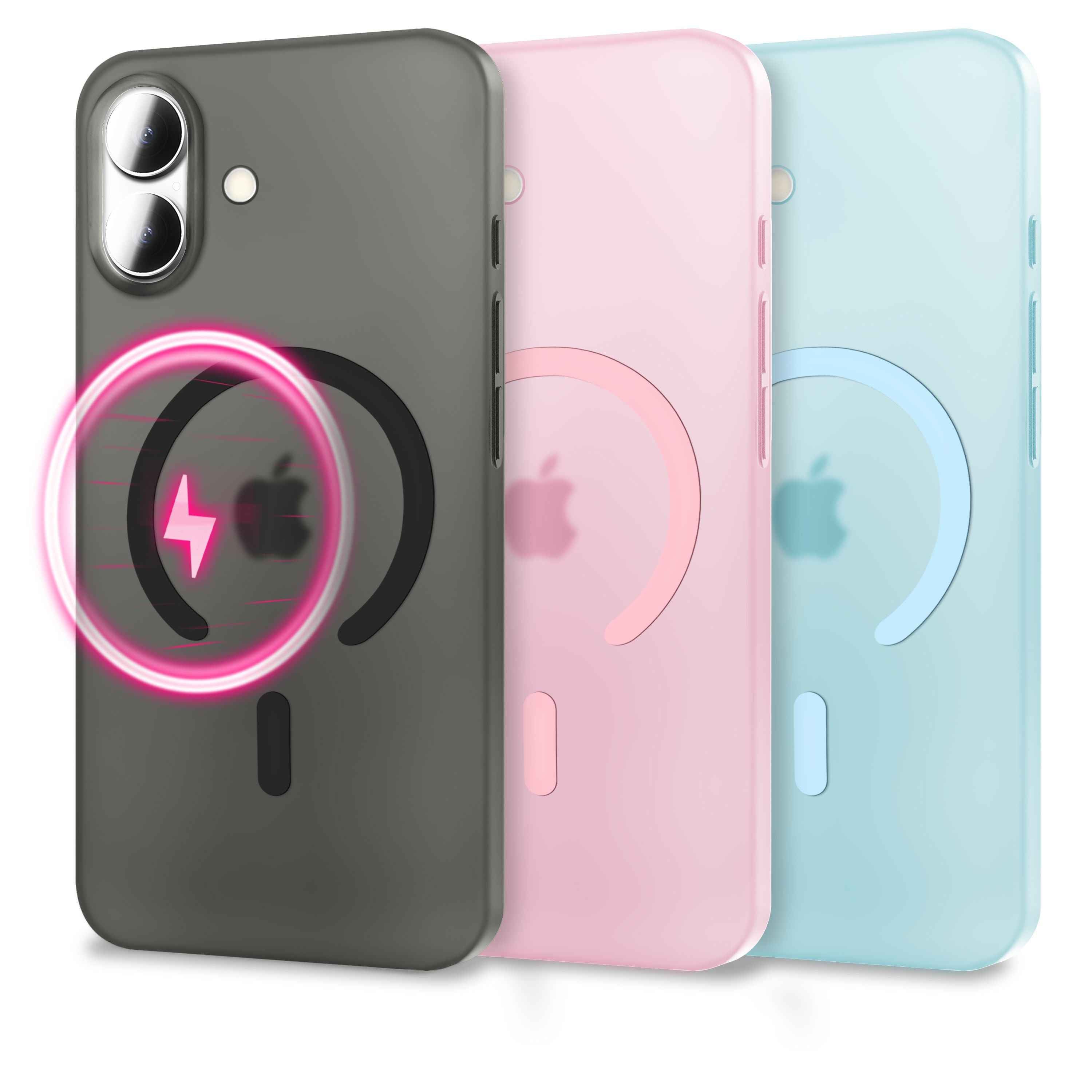 NALIA MagSafe Hülle Thinix für Apple iPhone 17 (Extrem Dünn mit MagPower) - 0,3mm Ultra-Slim Hardcase, Semi-Transparent, Matt & Anti-Fingerprint, Minimalistisch