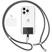 Universal Handykette zum Umhängen mit Pad & Karabiner-Haken für Smartphone Hülle
