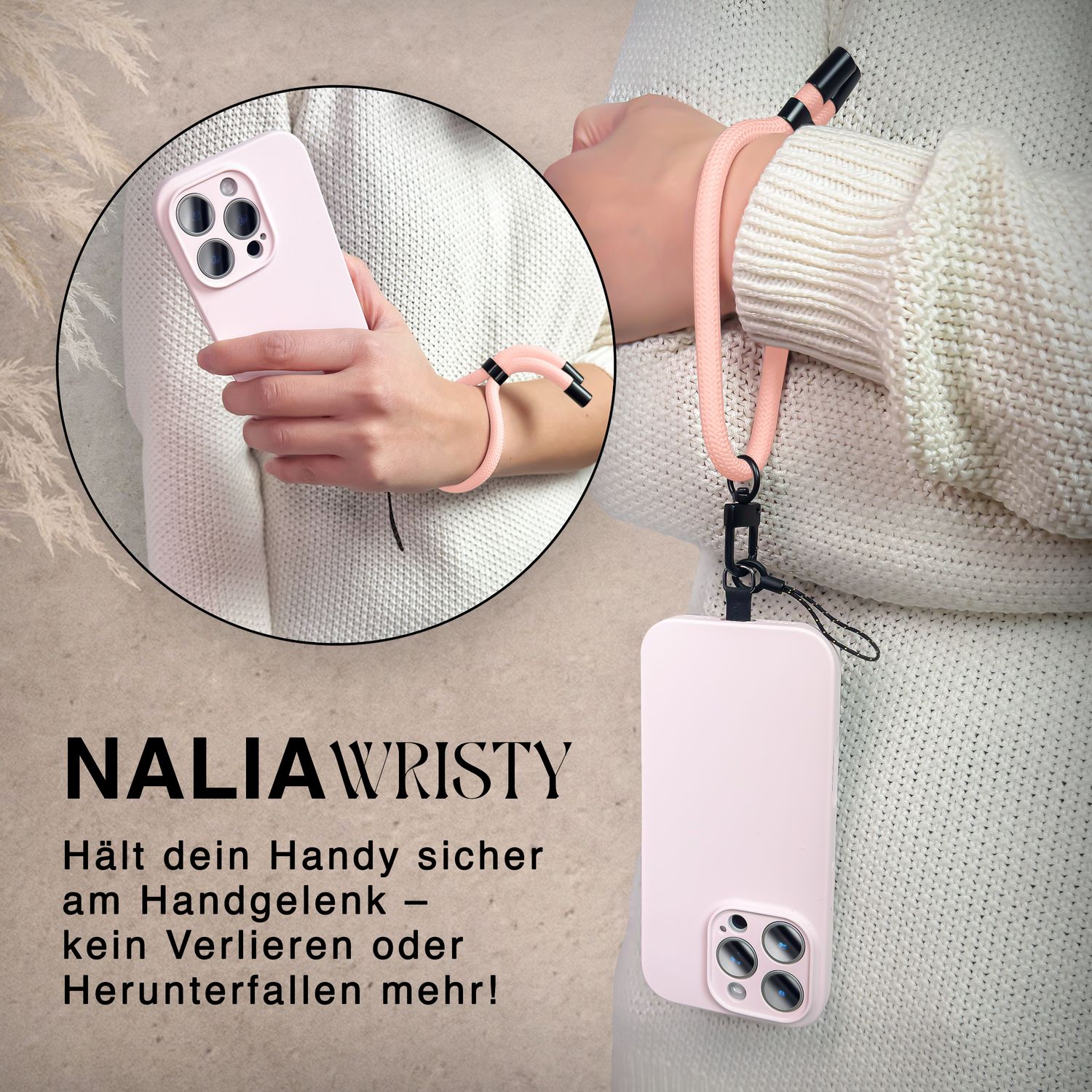 Handy-Kette NALIA Wristy Universal Lanyard verstellbar | NALIA Berlin