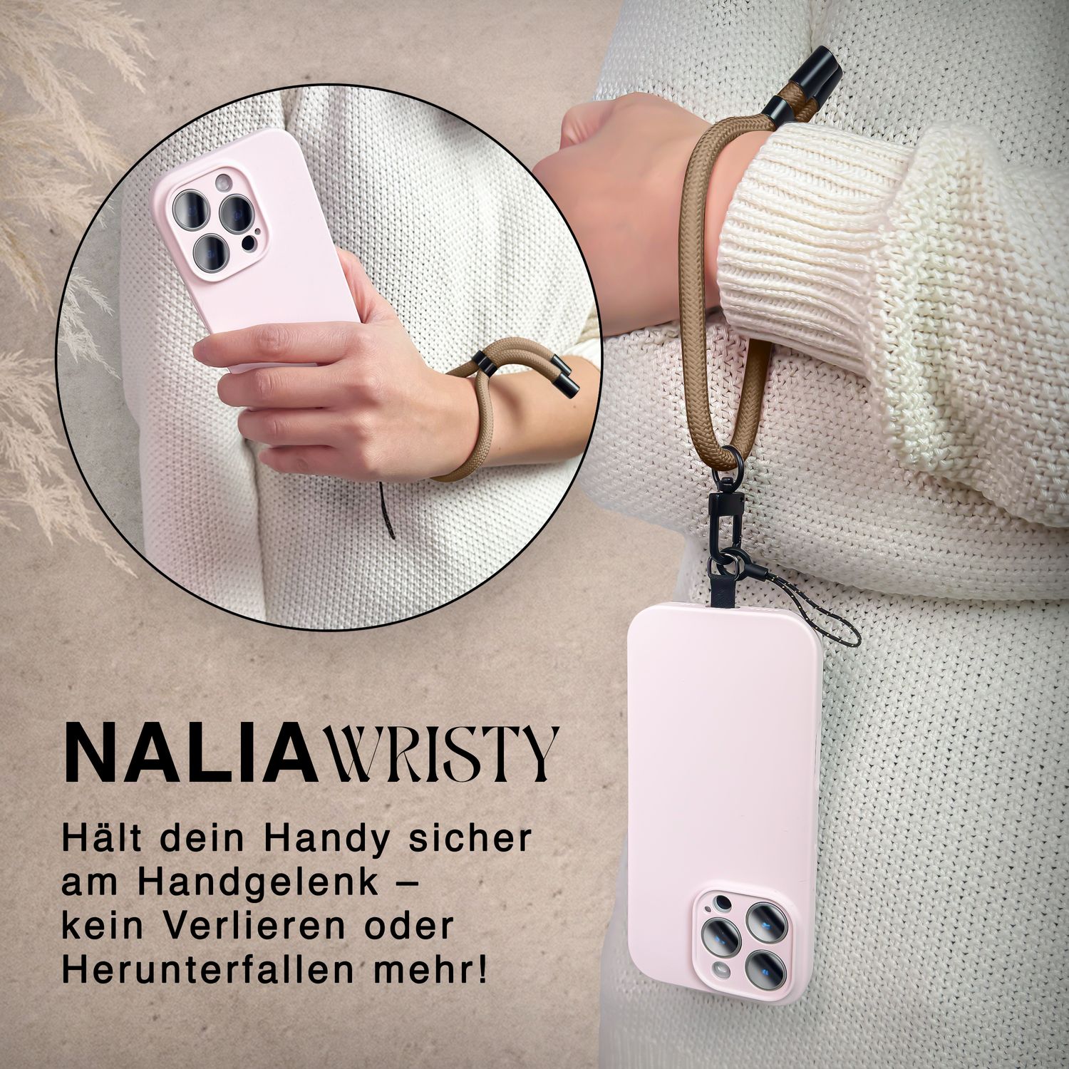 Handy-Kette NALIA Wristy Universal Lanyard verstellbar | NALIA Berlin