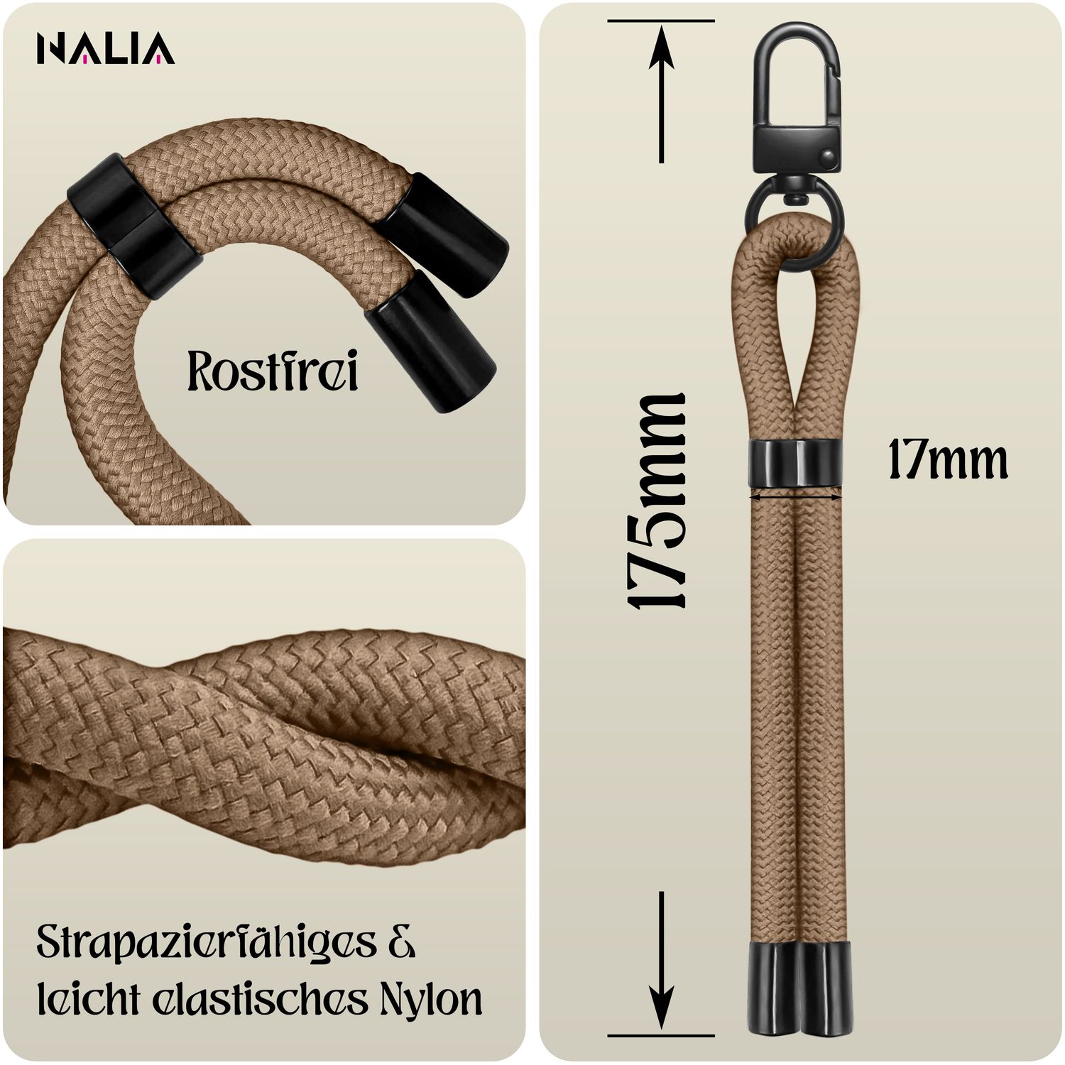 Handy-Kette NALIA Wristy Universal Lanyard verstellbar | NALIA Berlin