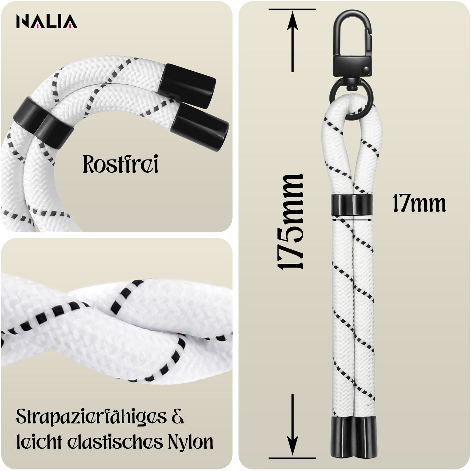 Handy-Kette NALIA Wristy Universal Lanyard verstellbar | NALIA Berlin