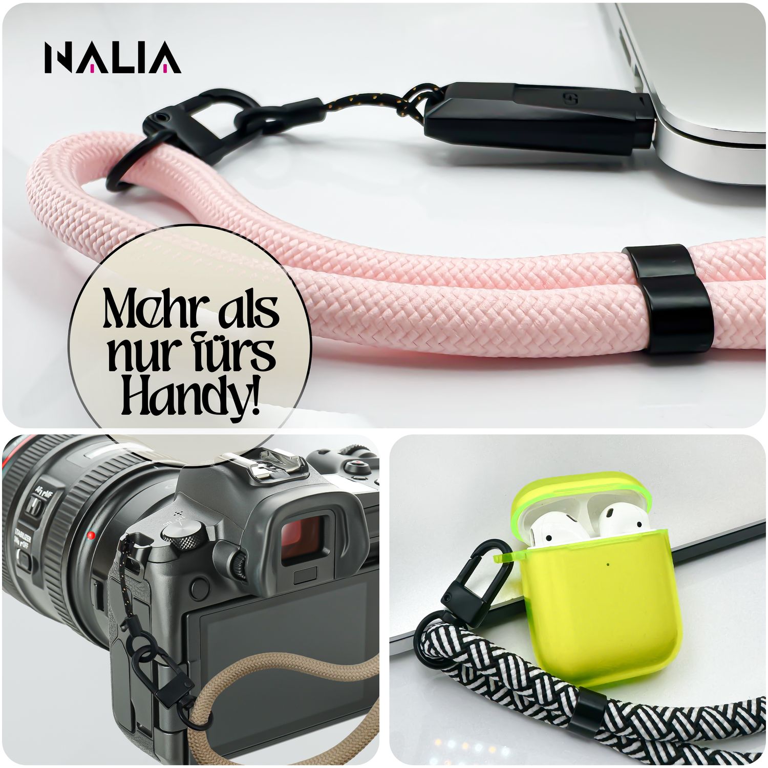 Handy-Kette NALIA Wristy Universal Lanyard verstellbar | NALIA Berlin