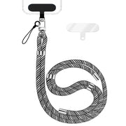 NALIA HoldMe Universal Handykette für Smartphone & Handyhüllen, Nylon-Seil Verstellbar & Abnehmbar, Umhänge-Band, Handyband, Lanyard mit Karabiner & 2 Patches
