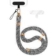 NALIA HoldMe Universal Handykette für Smartphone & Handyhüllen, Nylon-Seil Verstellbar & Abnehmbar, Umhänge-Band, Handyband, Lanyard mit Karabiner & 2 Patches