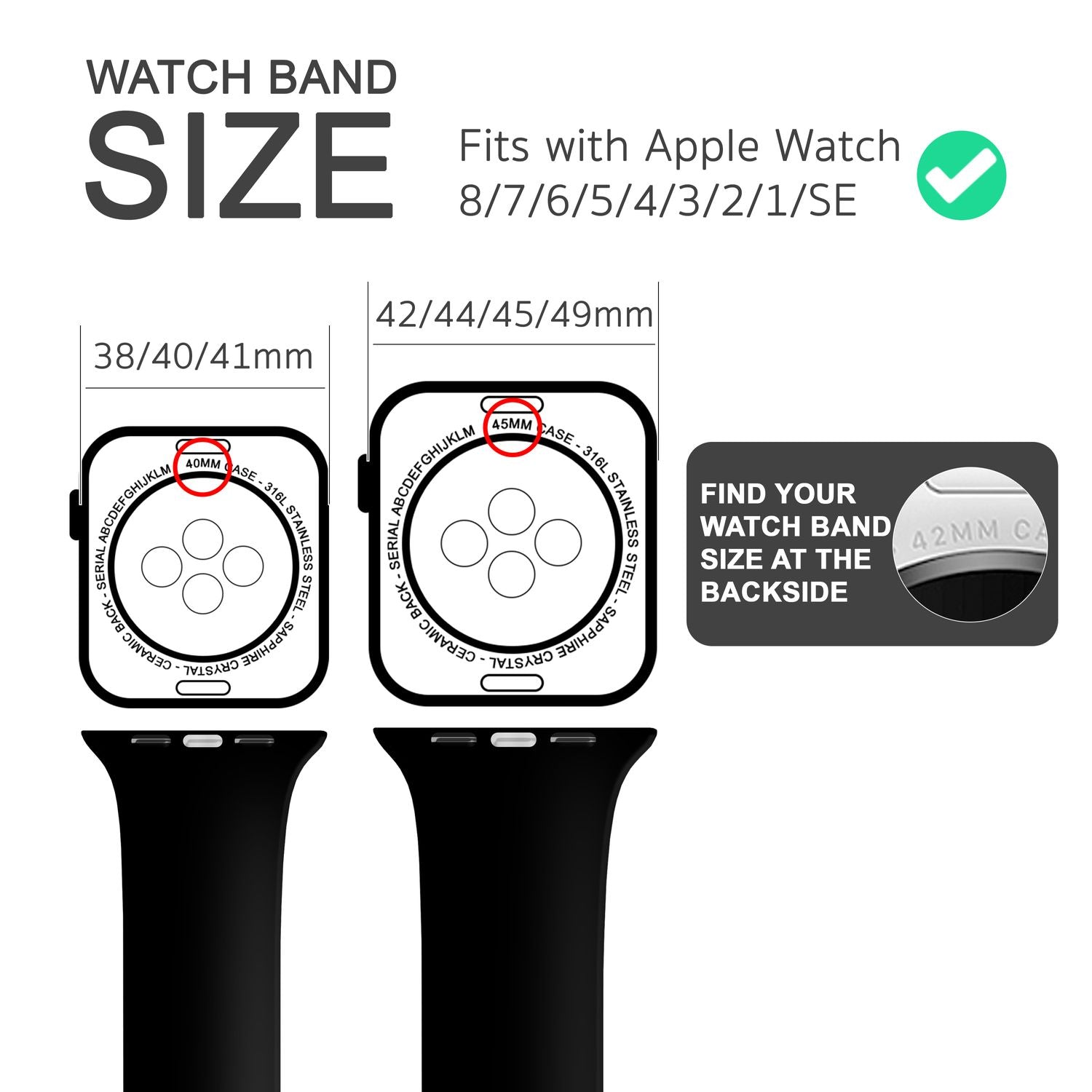 Silikon Armband für Apple Watch 42/44/45/49 mm Streifen-Design mehrfarbig