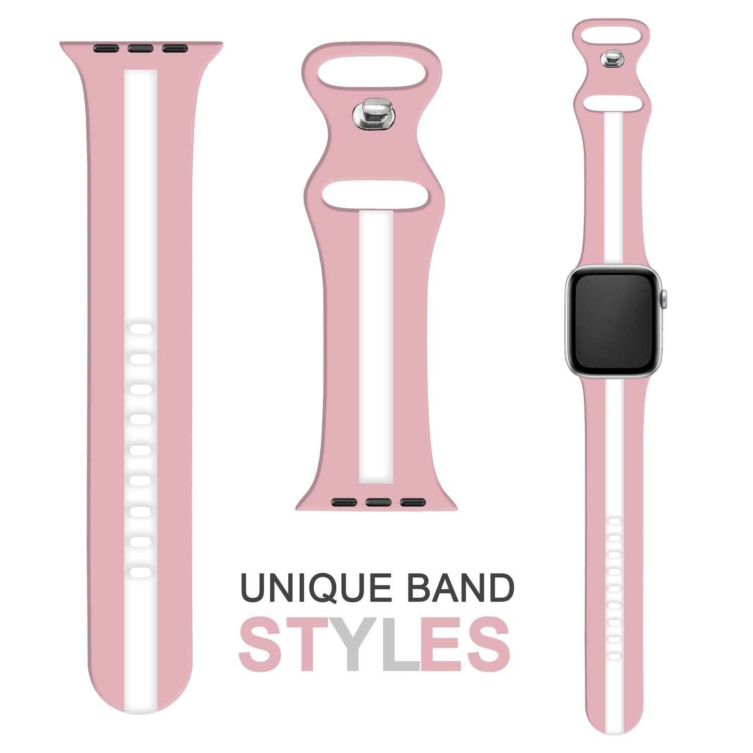 Silikon Armband für Apple Watch Ultra/SE/8/7/6/5/4/3/2/1, 42mm 44mm 45mm 49mm