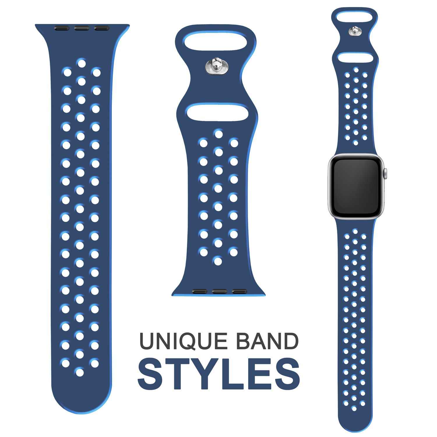 Gelochtes Armband für Apple Watch Ultra/SE/8/7/6/5/4/3/2/1, 42mm 44mm 45mm 49mm