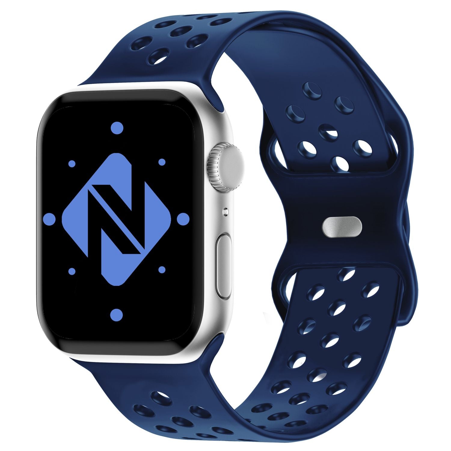Silikon Armband gelocht für Apple Watch 42/44/45/49 mm | NALIA Berlin