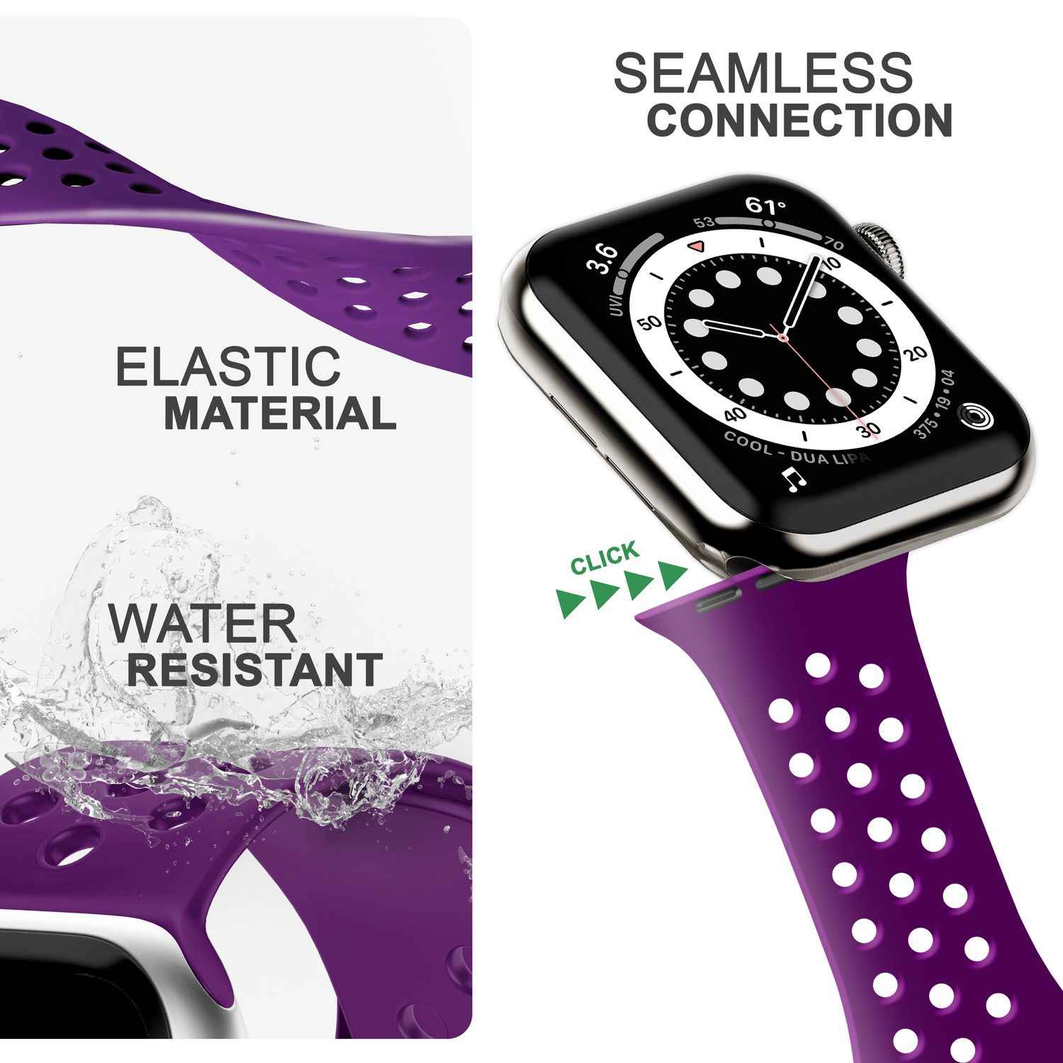 Gelochtes Armband für Apple Watch Ultra/SE/8/7/6/5/4/3/2/1, 42mm 44mm 45mm 49mm