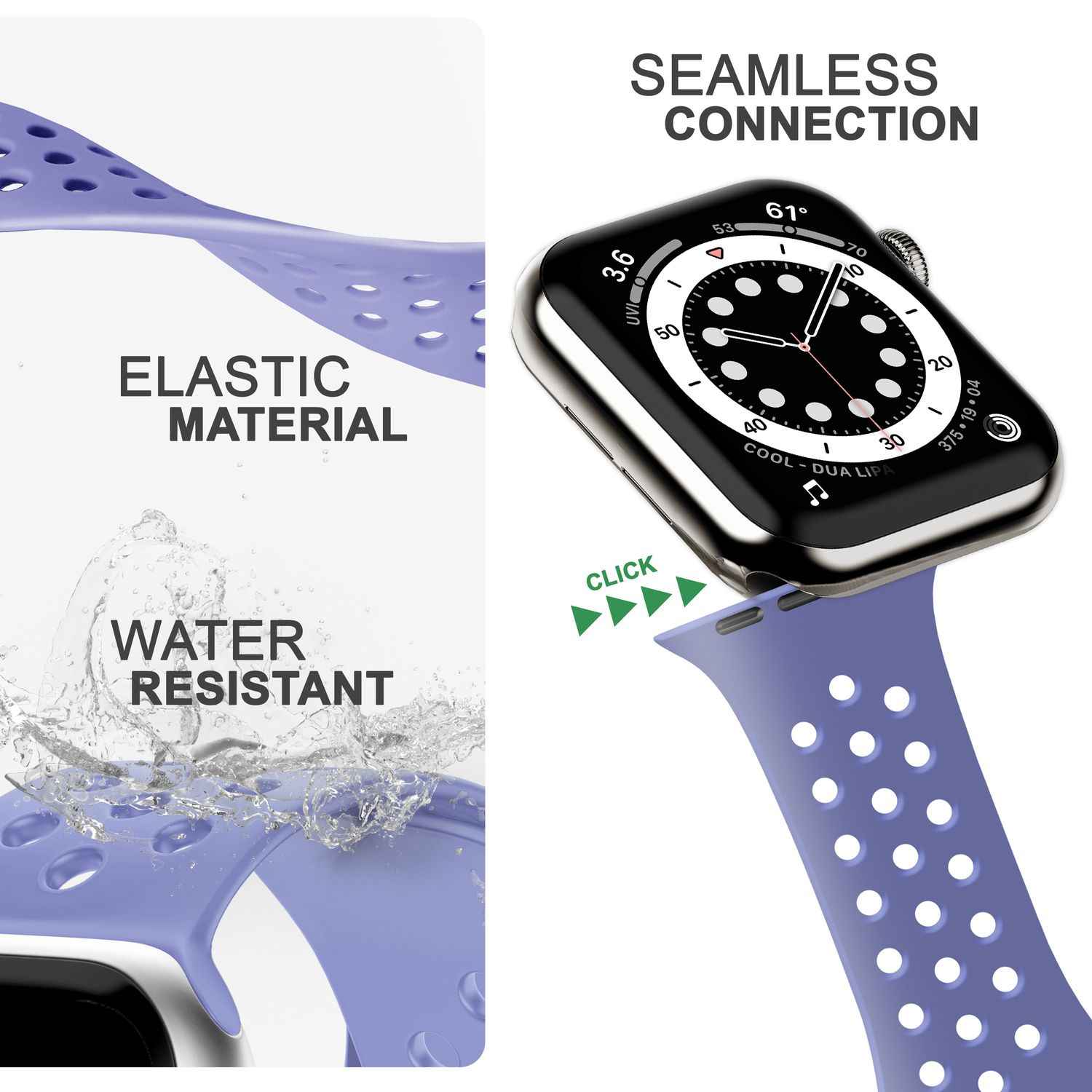 Gelochtes Armband für Apple Watch Ultra/SE/8/7/6/5/4/3/2/1, 42mm 44mm 45mm 49mm