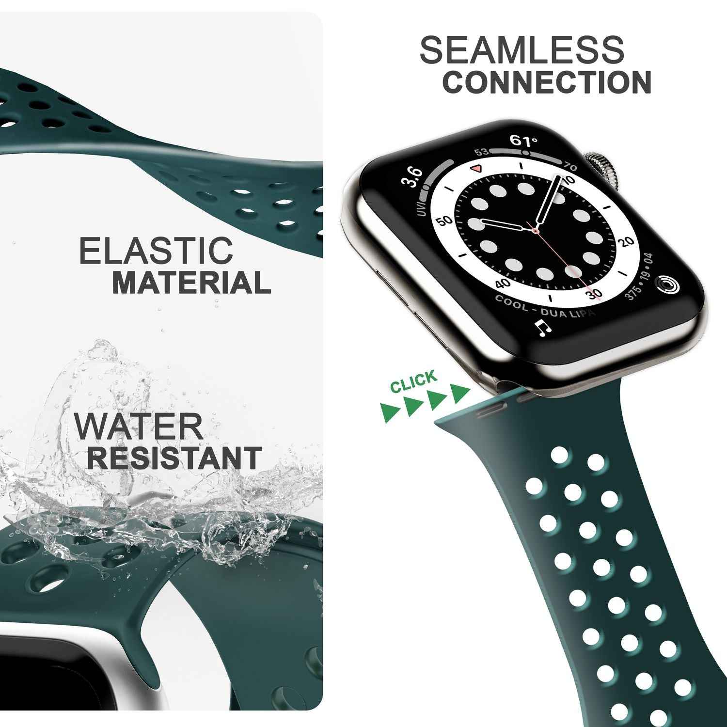 Gelochtes Armband für Apple Watch Ultra/SE/8/7/6/5/4/3/2/1, 42mm 44mm 45mm 49mm