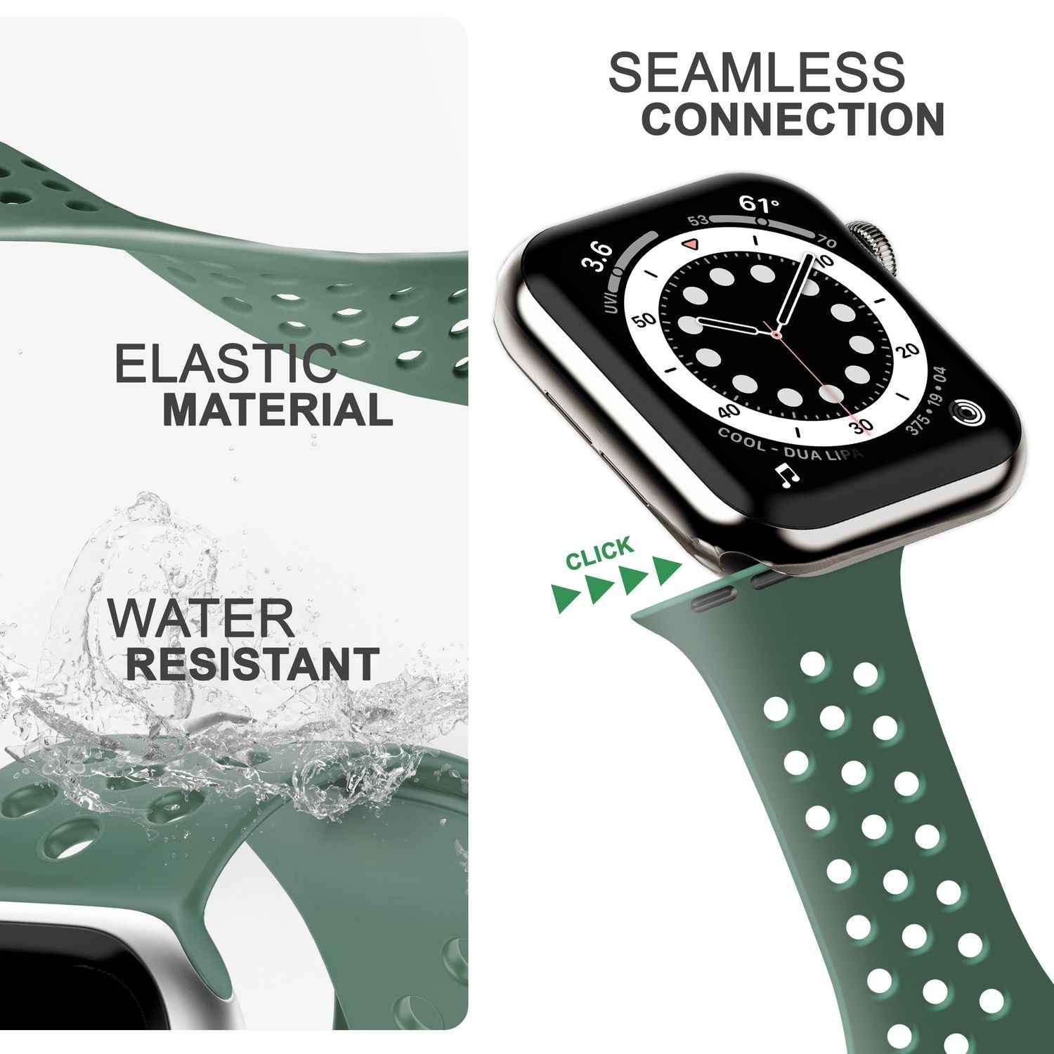 Gelochtes Armband für Apple Watch Ultra/SE/8/7/6/5/4/3/2/1, 42mm 44mm 45mm 49mm