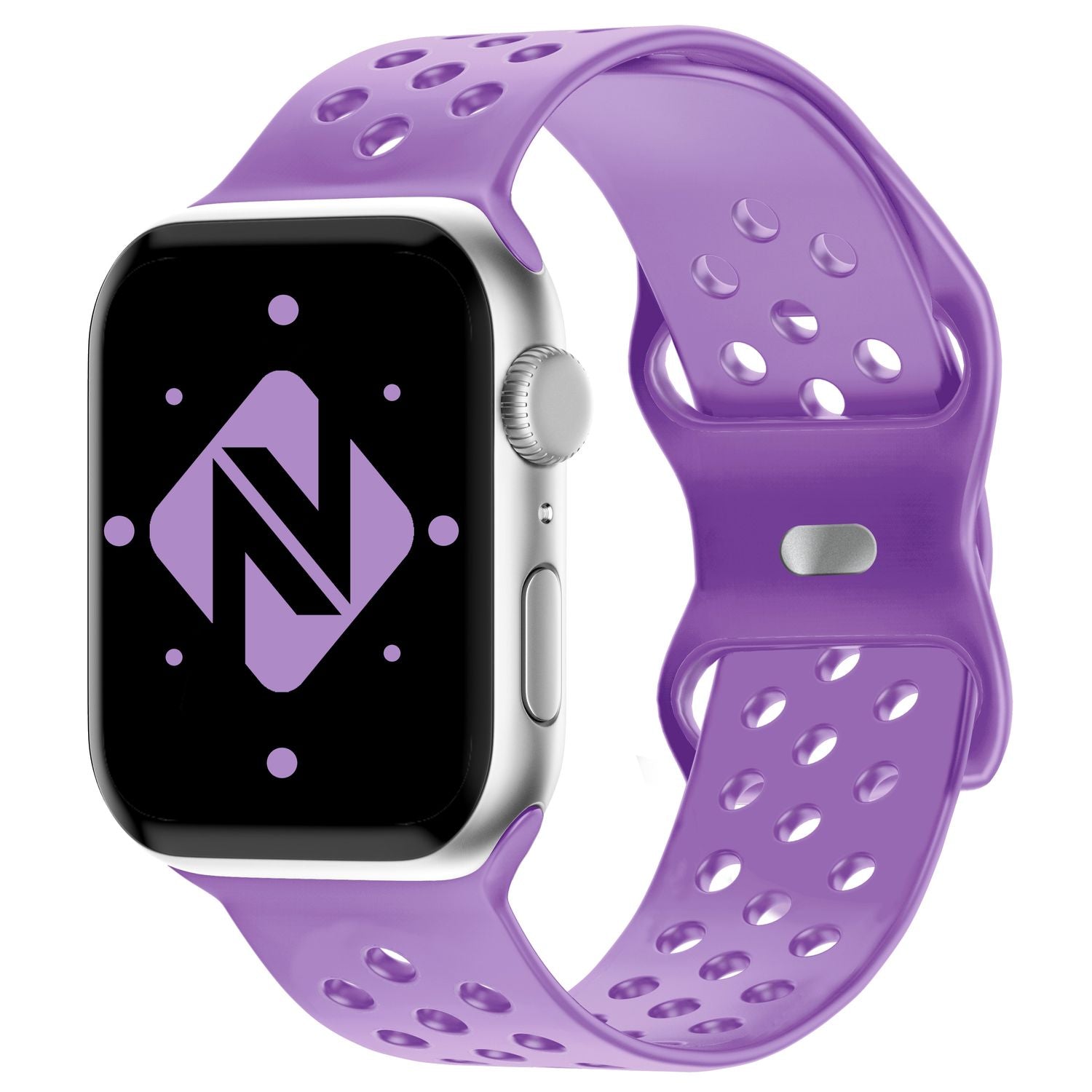 Silikon Armband gelocht für Apple Watch 42/44/45/49 mm | NALIA Berlin