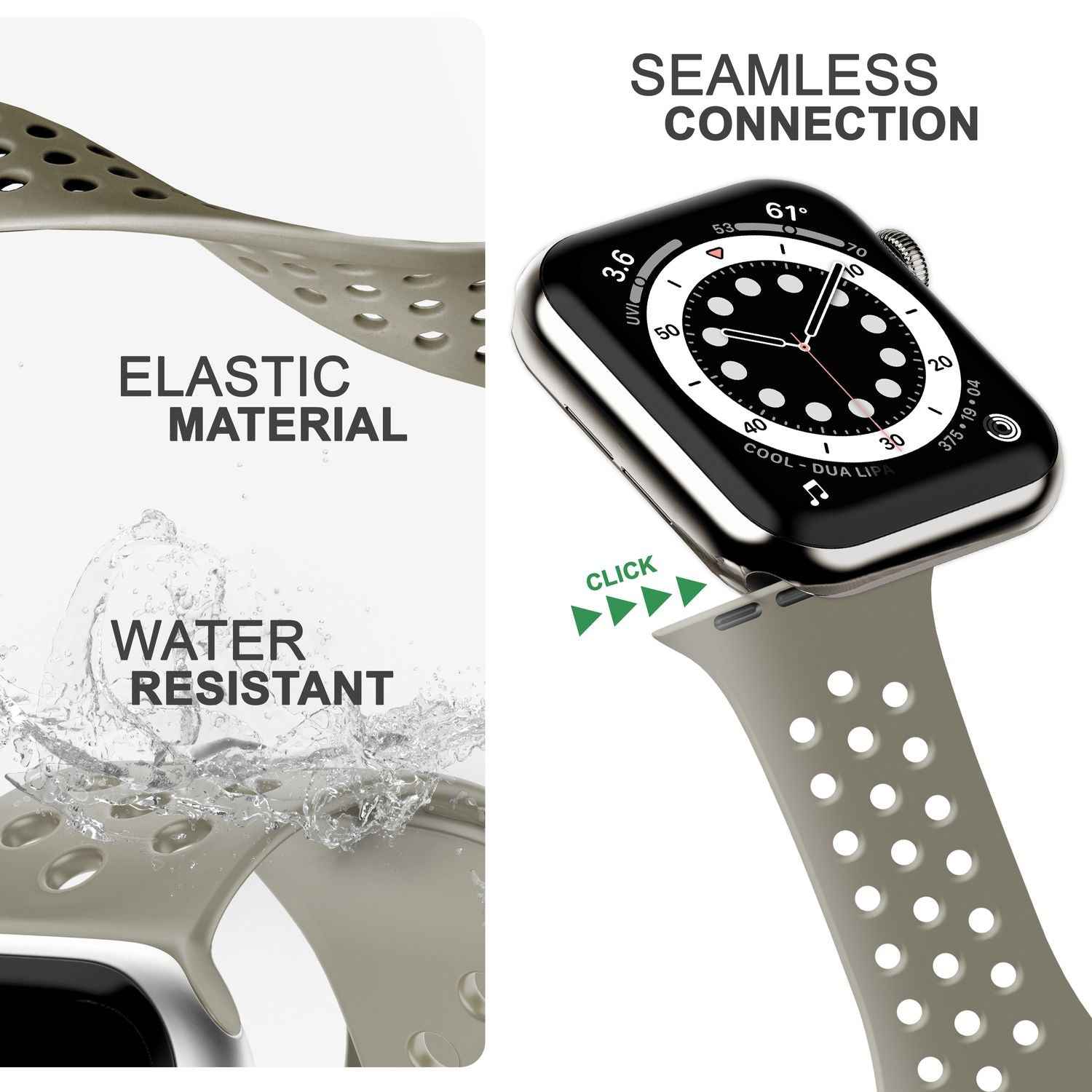 Gelochtes Armband für Apple Watch Ultra/SE/8/7/6/5/4/3/2/1, 42mm 44mm 45mm 49mm