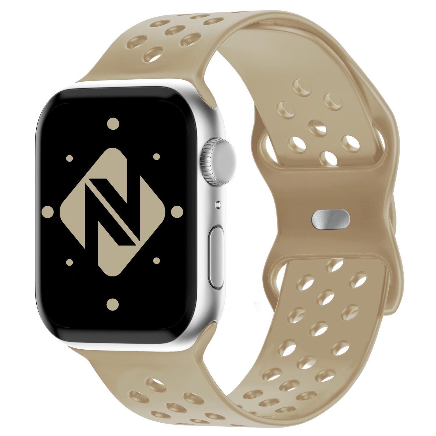 Silikon Armband gelocht für Apple Watch 42/44/45/49 mm | NALIA Berlin