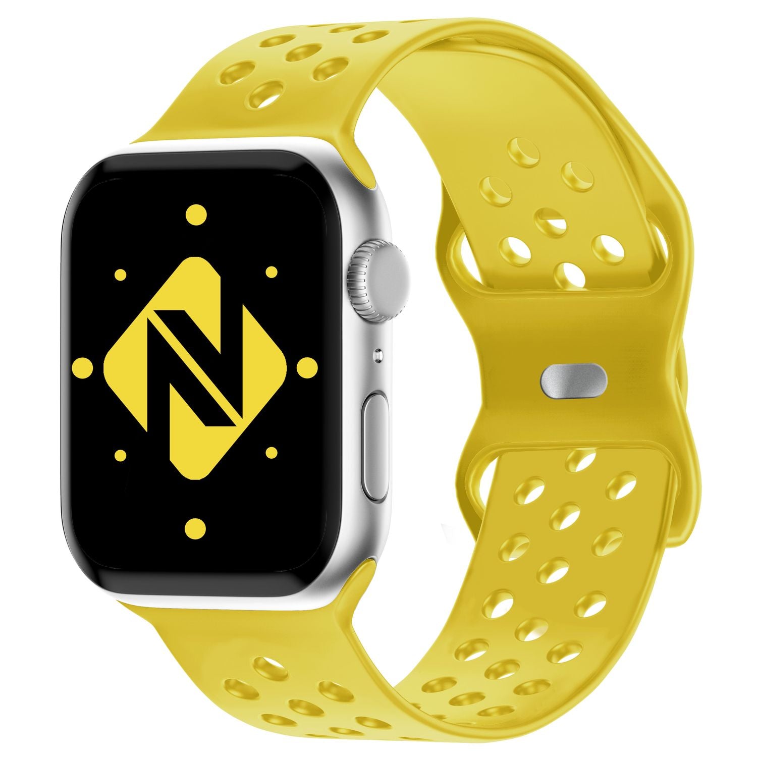 Silikon Armband gelocht für Apple Watch 42/44/45/49 mm | NALIA Berlin