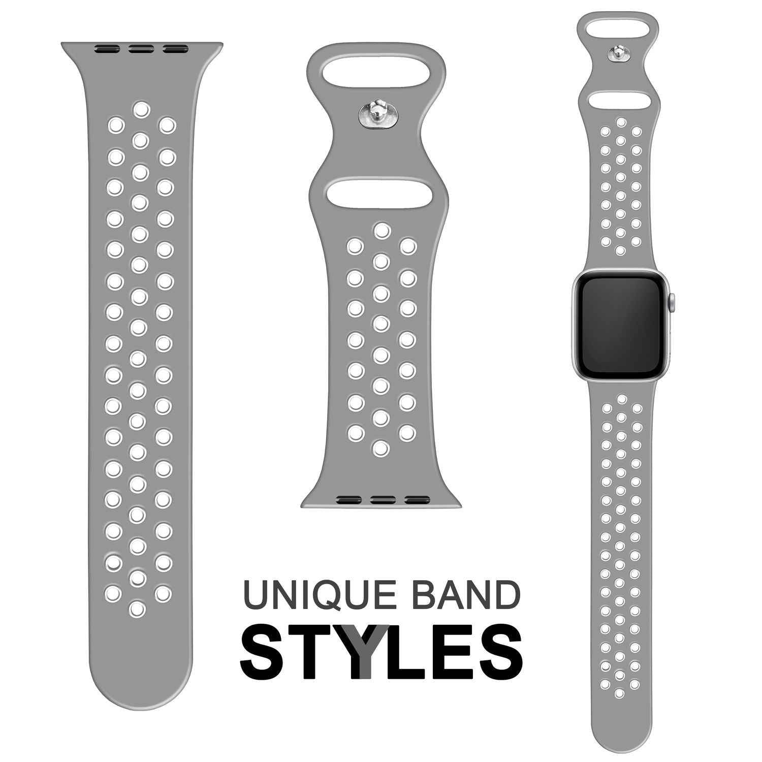 Airflow Silikon Armband für Apple Watch Ultra/Se/8/7/6/5/4/3/2/1, 38/40/41mm