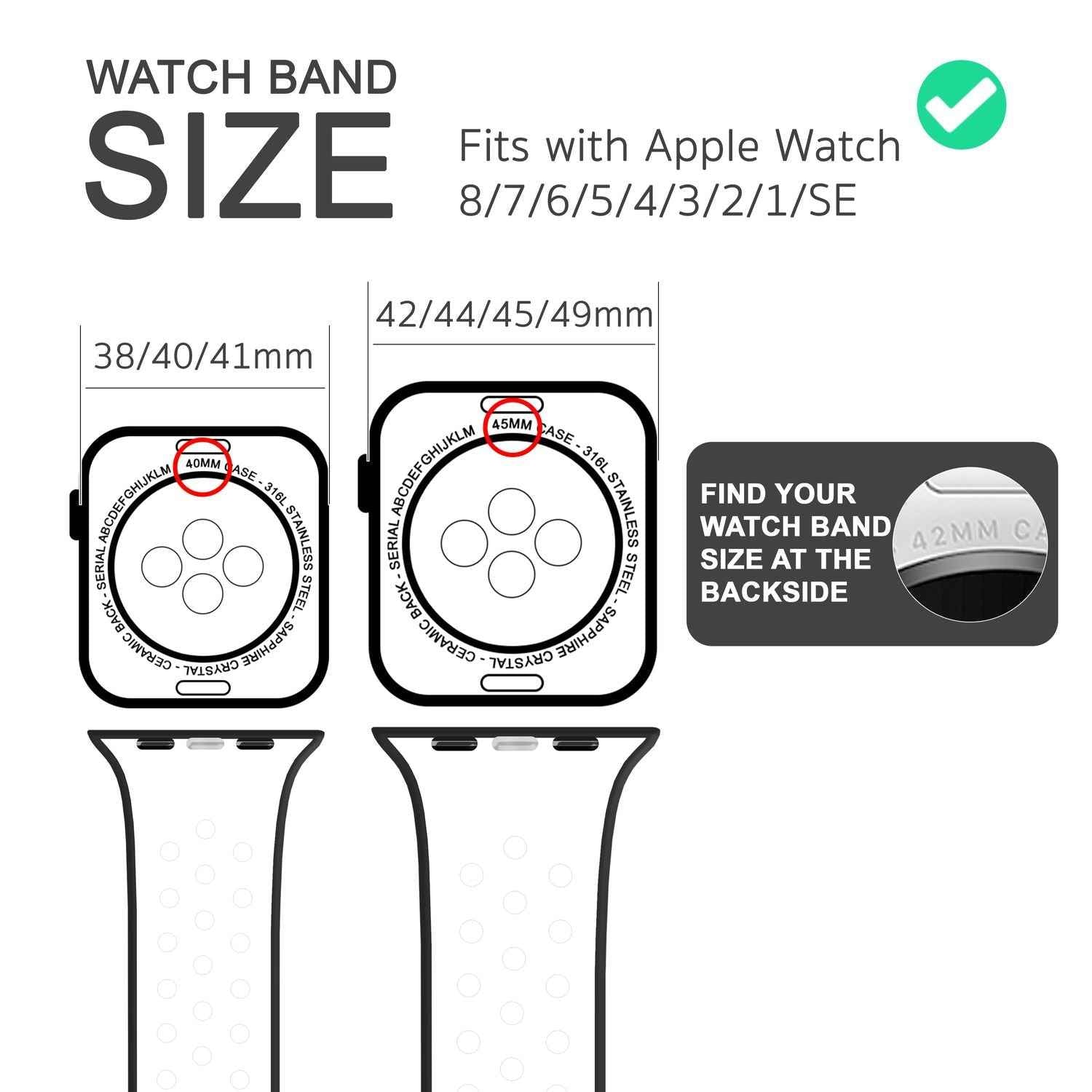 Airflow Silikon Armband für Apple Watch Ultra/Se/8/7/6/5/4/3/2/1, 42/44/45/49mm